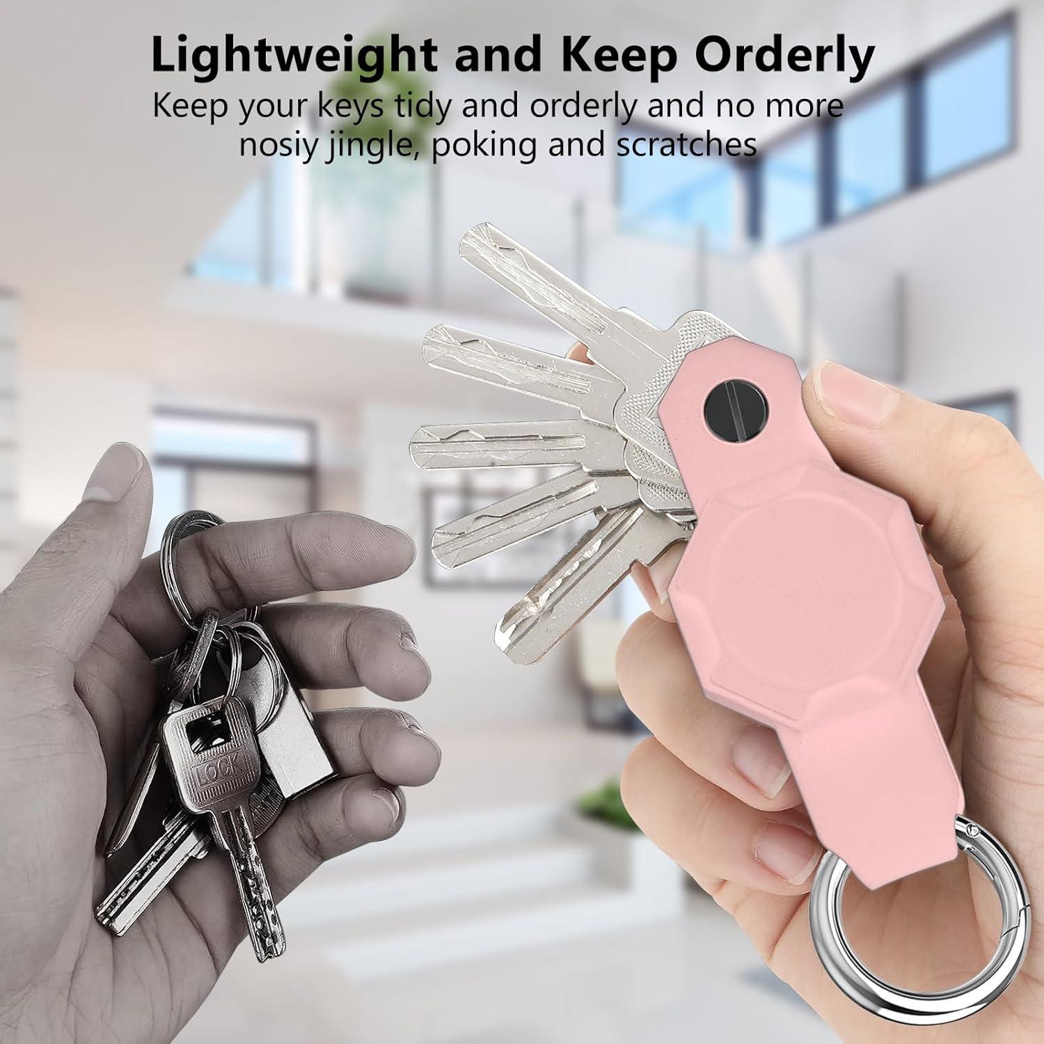 Funda organizadora para llaves Airtag Aircawin - Rosa