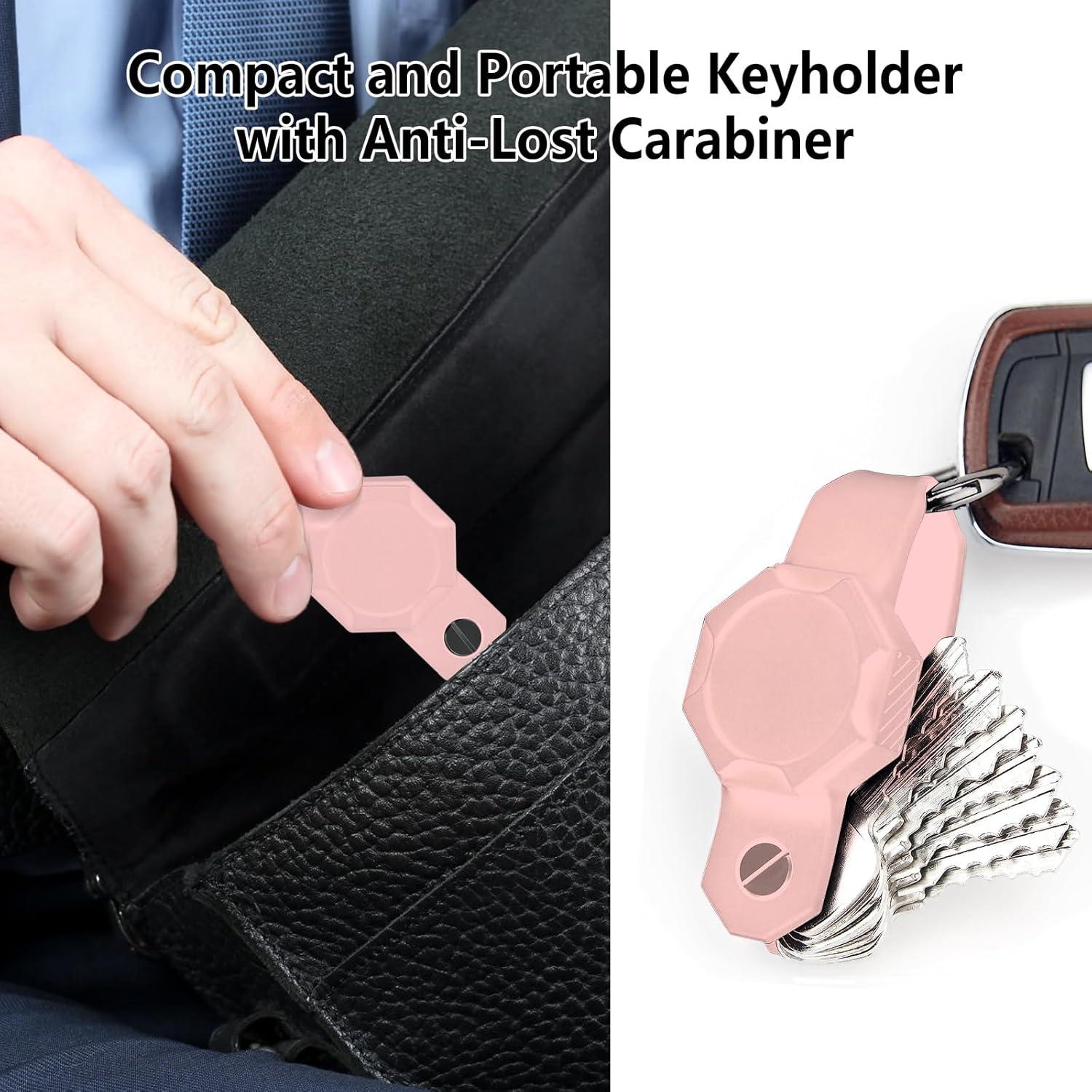 Funda organizadora para llaves Airtag Aircawin - Rosa