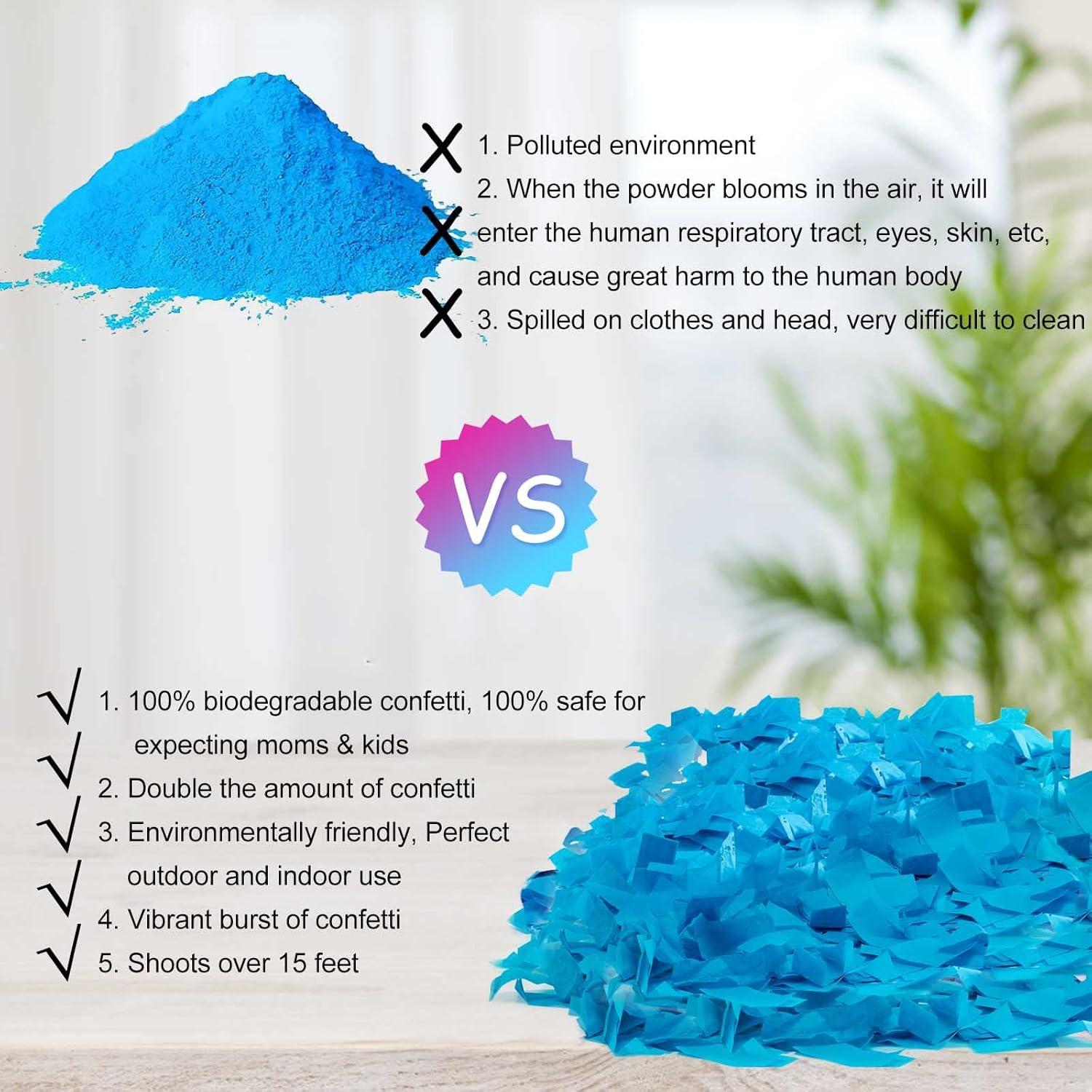 Cañón de Confeti Tamsan Revelación de Género 4 Piezas