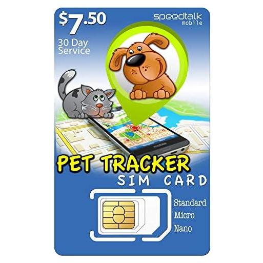 Tarjeta SIM SpeedTalk Mobile 4G LTE para GPS de Mascotas