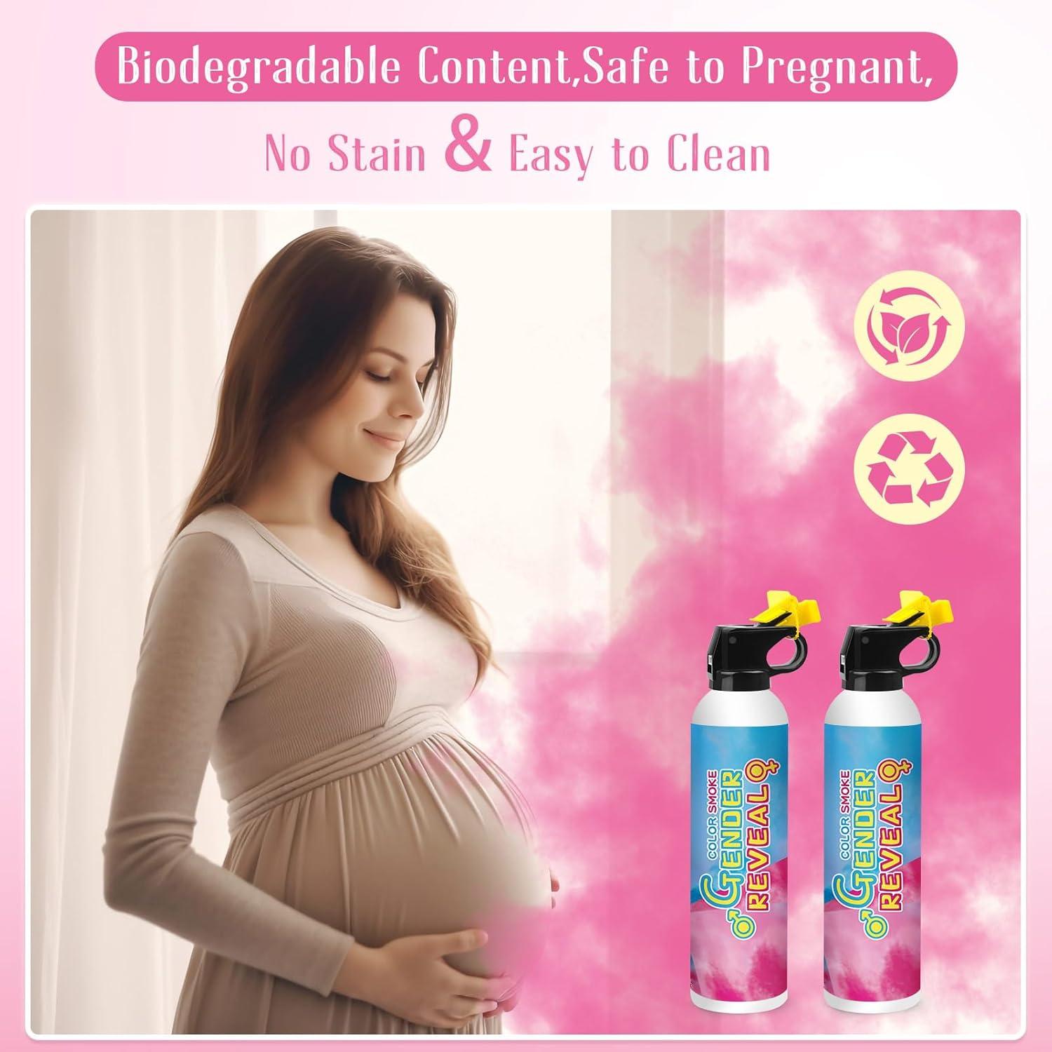 Extintor de Revelación de Género Rosa Merear 2 Paquetes