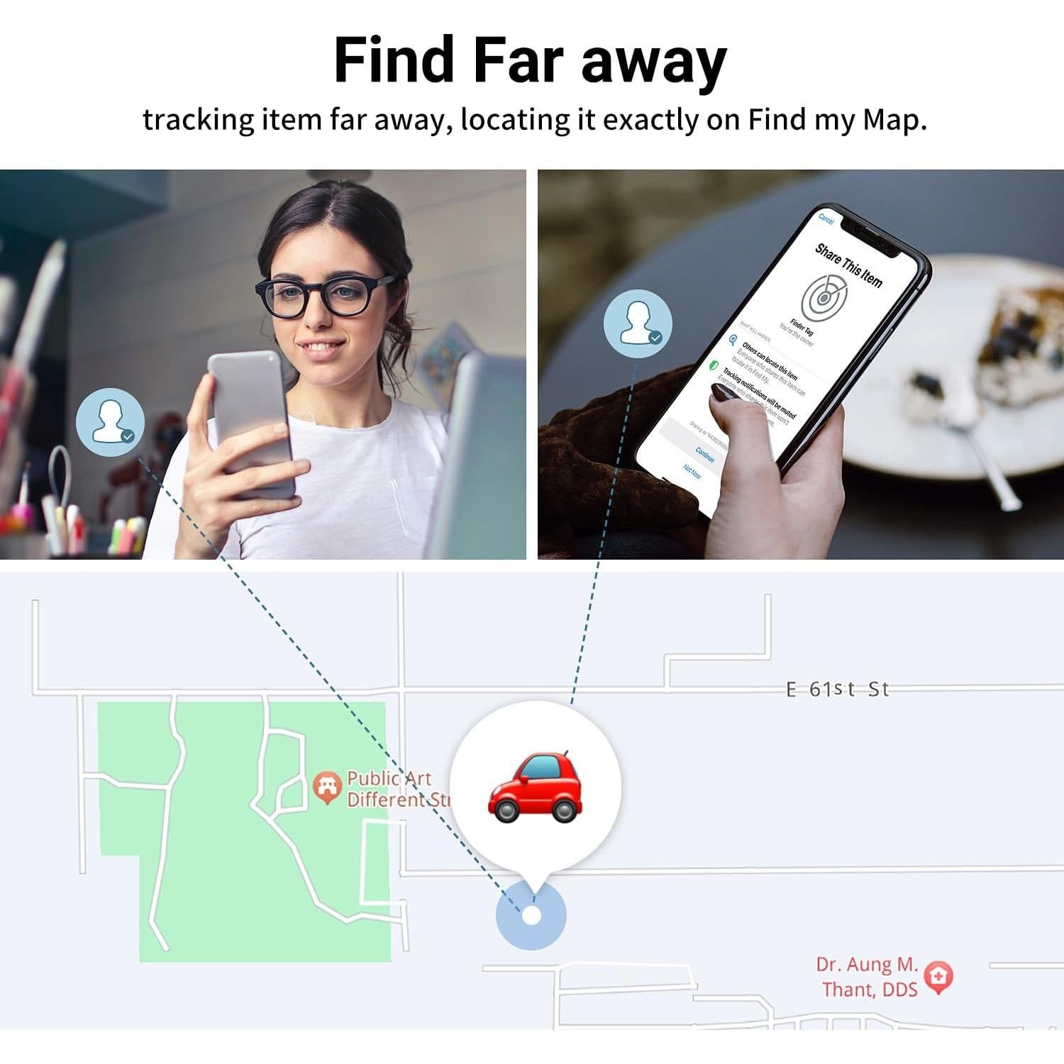 Rastreador Bluetooth Invisible Guard Finder OPSO - Pack 4