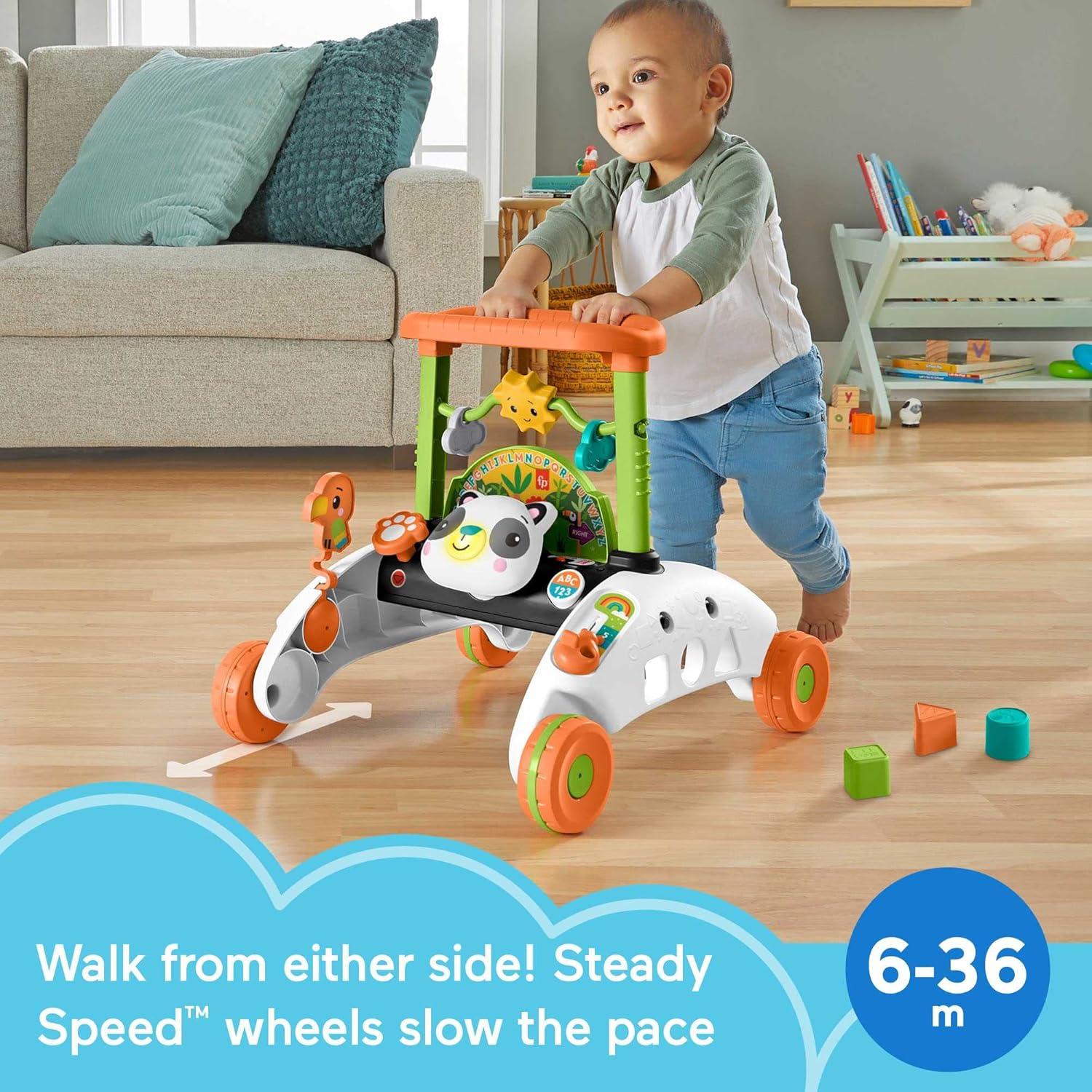 Caminador Panda Fisher-Price 2 Lados con Aprendizaje 6+ Meses