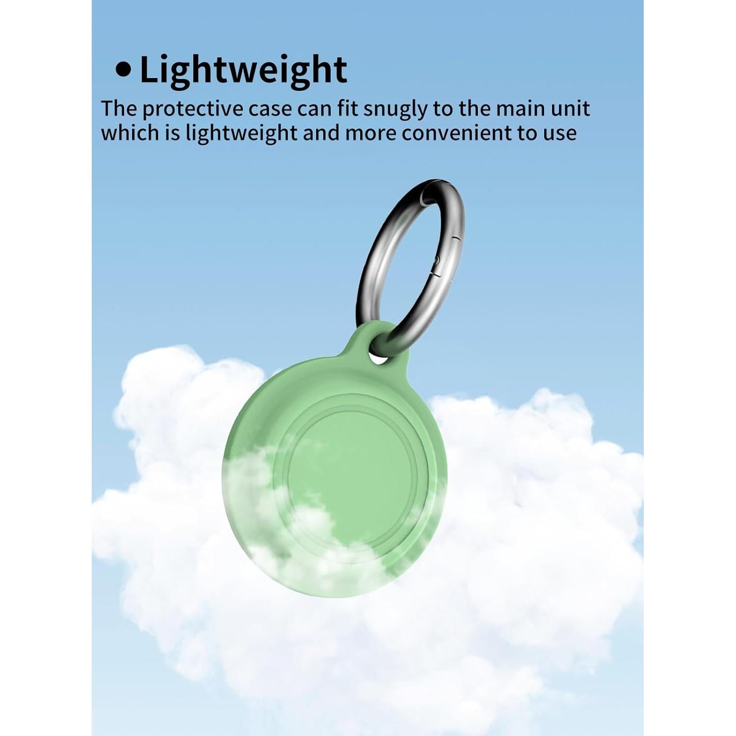 Funda de Silicona UYRUREL para Tracker Air Tag - Negro y Verde