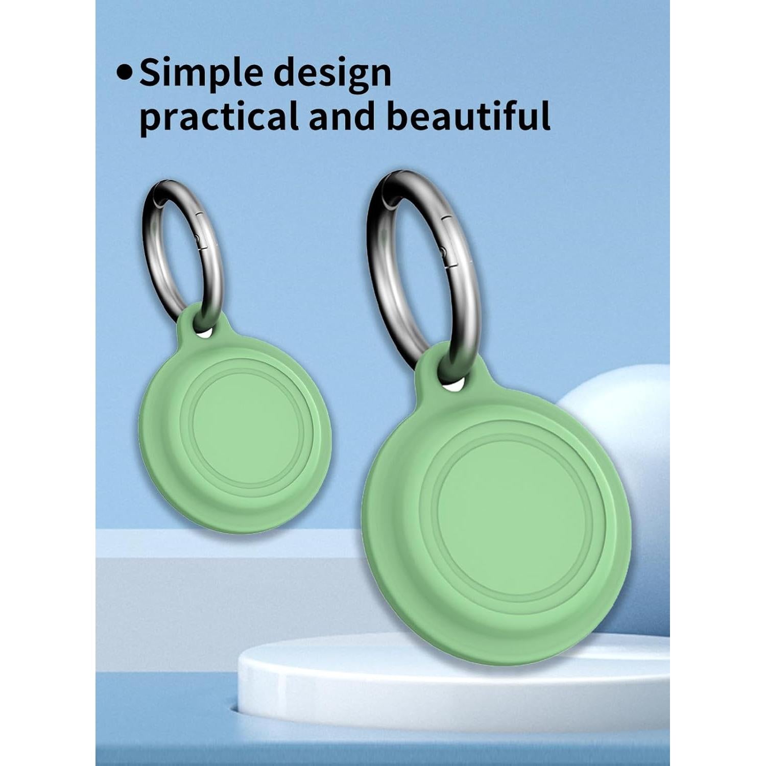 Funda de Silicona UYRUREL para Tracker Air Tag - Negro y Verde