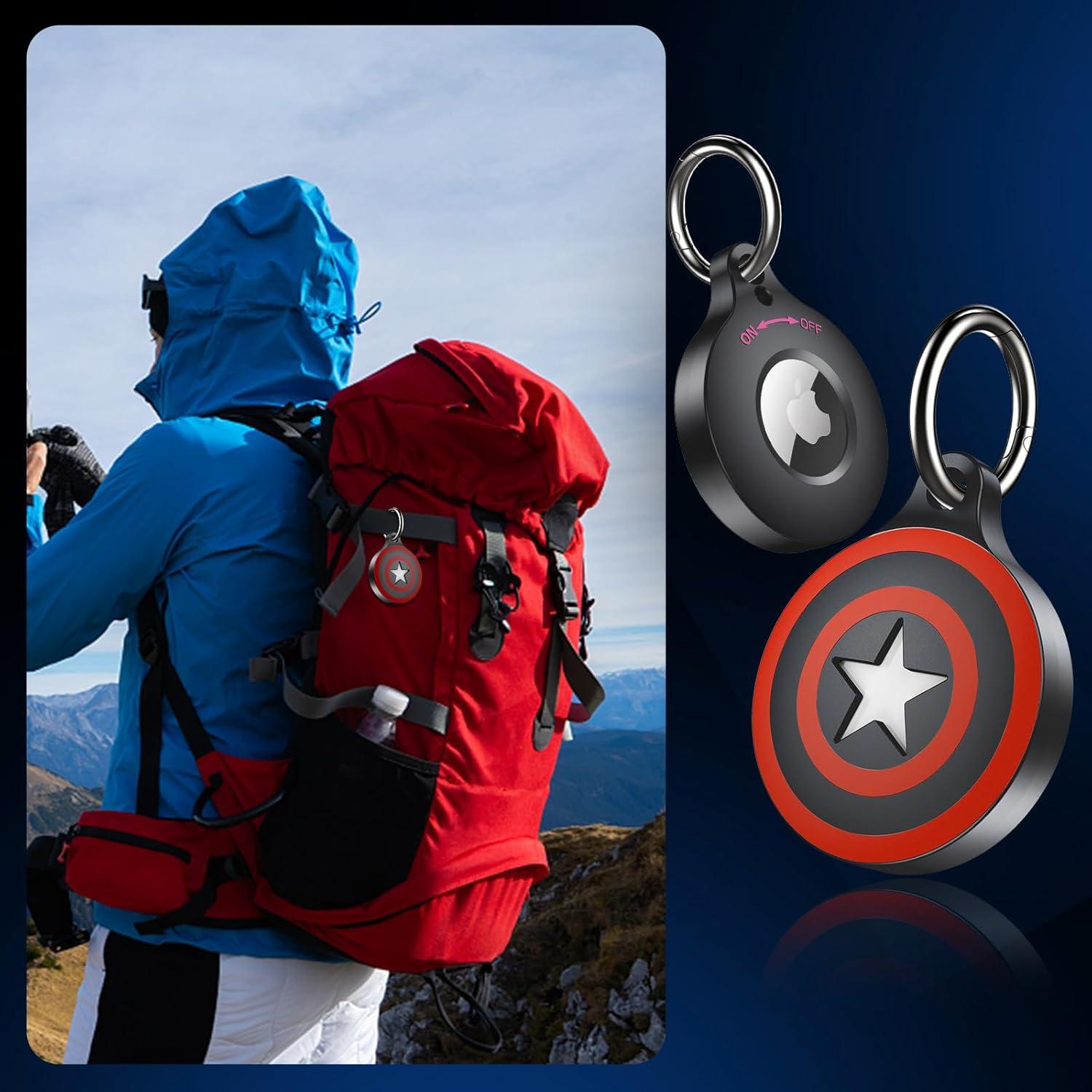 Soporte de Metal Aluminio HAOXEN para Airtag 2 Unidades IPX8