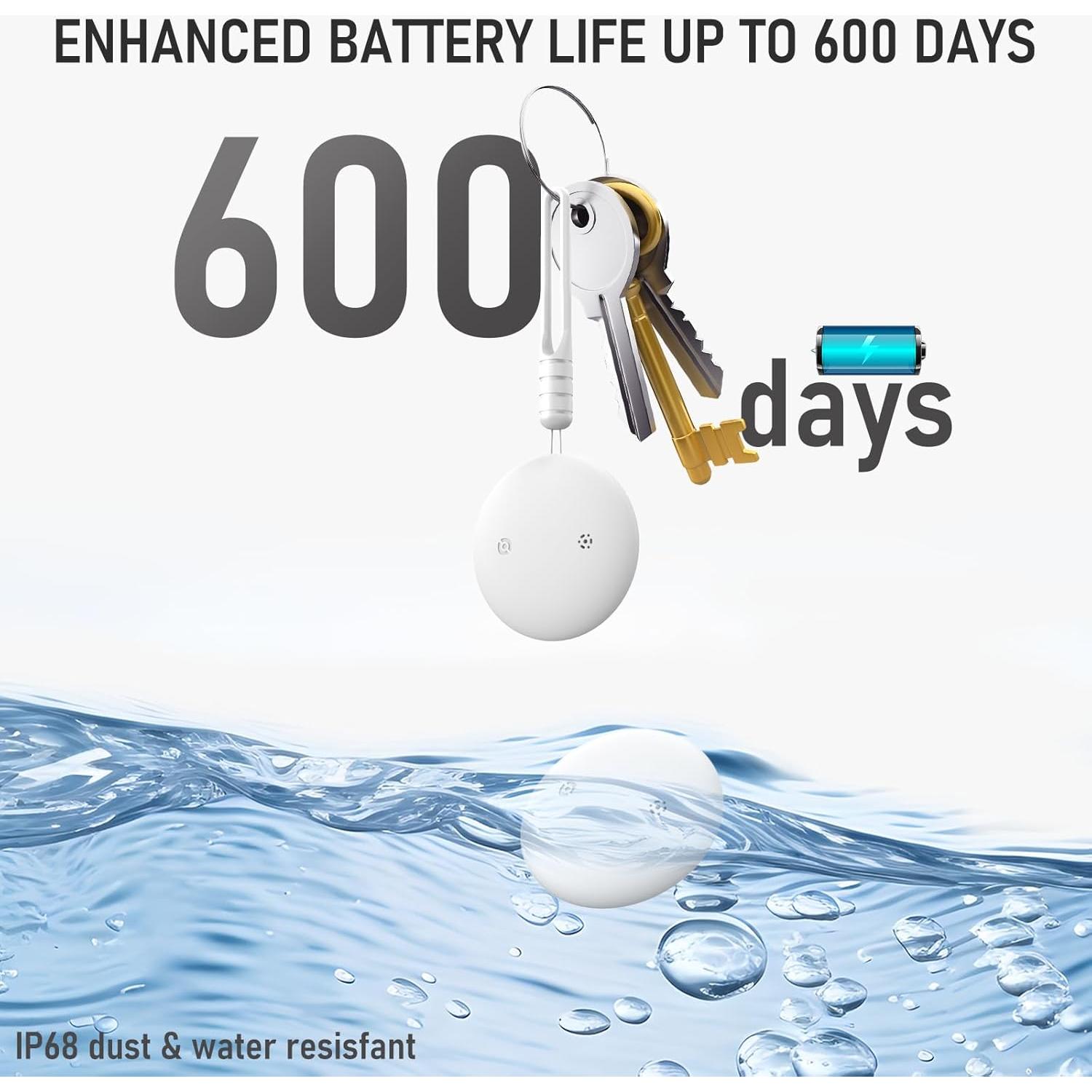 Localizador Inteligente Vebiso Bluetooth IP68 para Llaves - Blanco