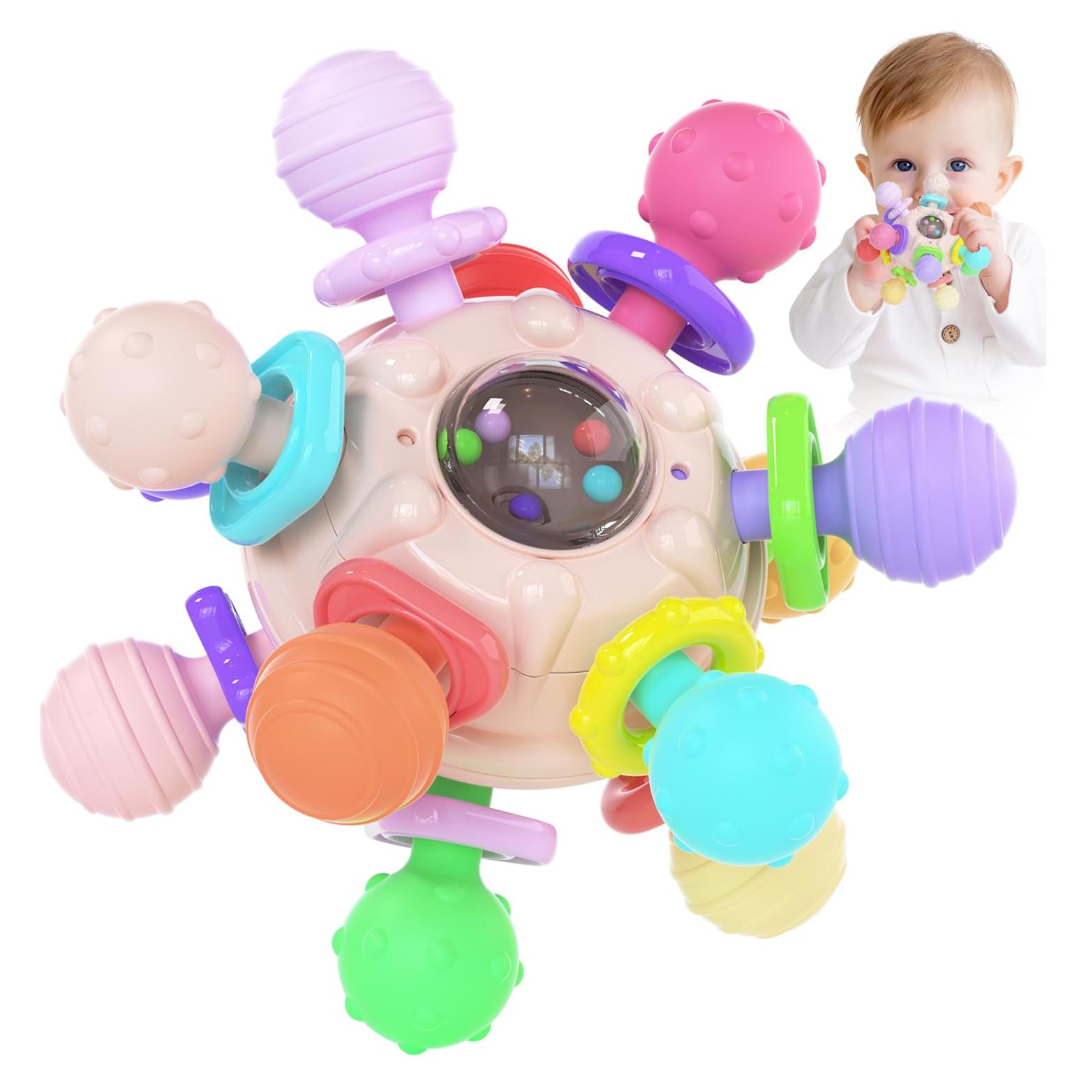 Chupete de Silicona Cerberus 0-12 Meses Rosa Multicolor