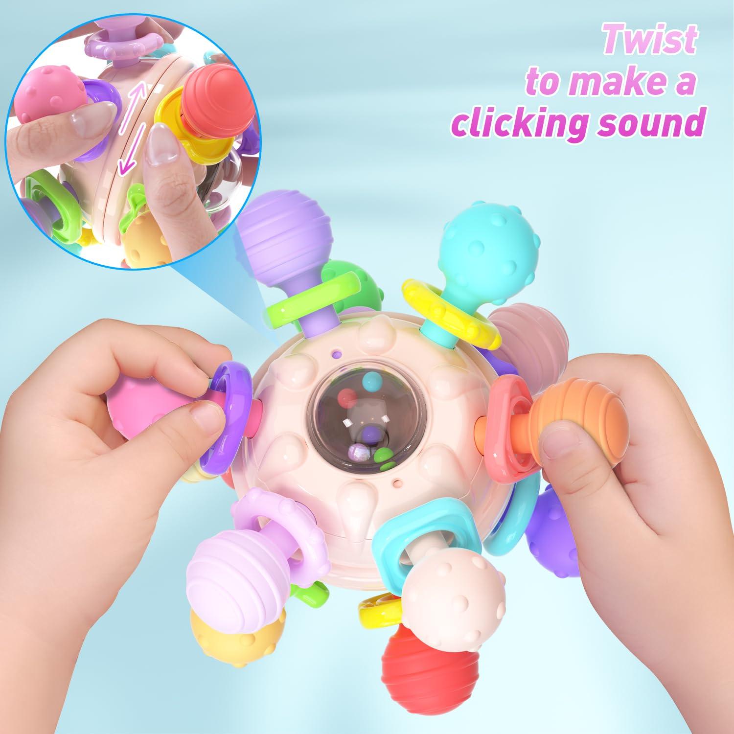 Chupete de Silicona Cerberus 0-12 Meses Rosa Multicolor