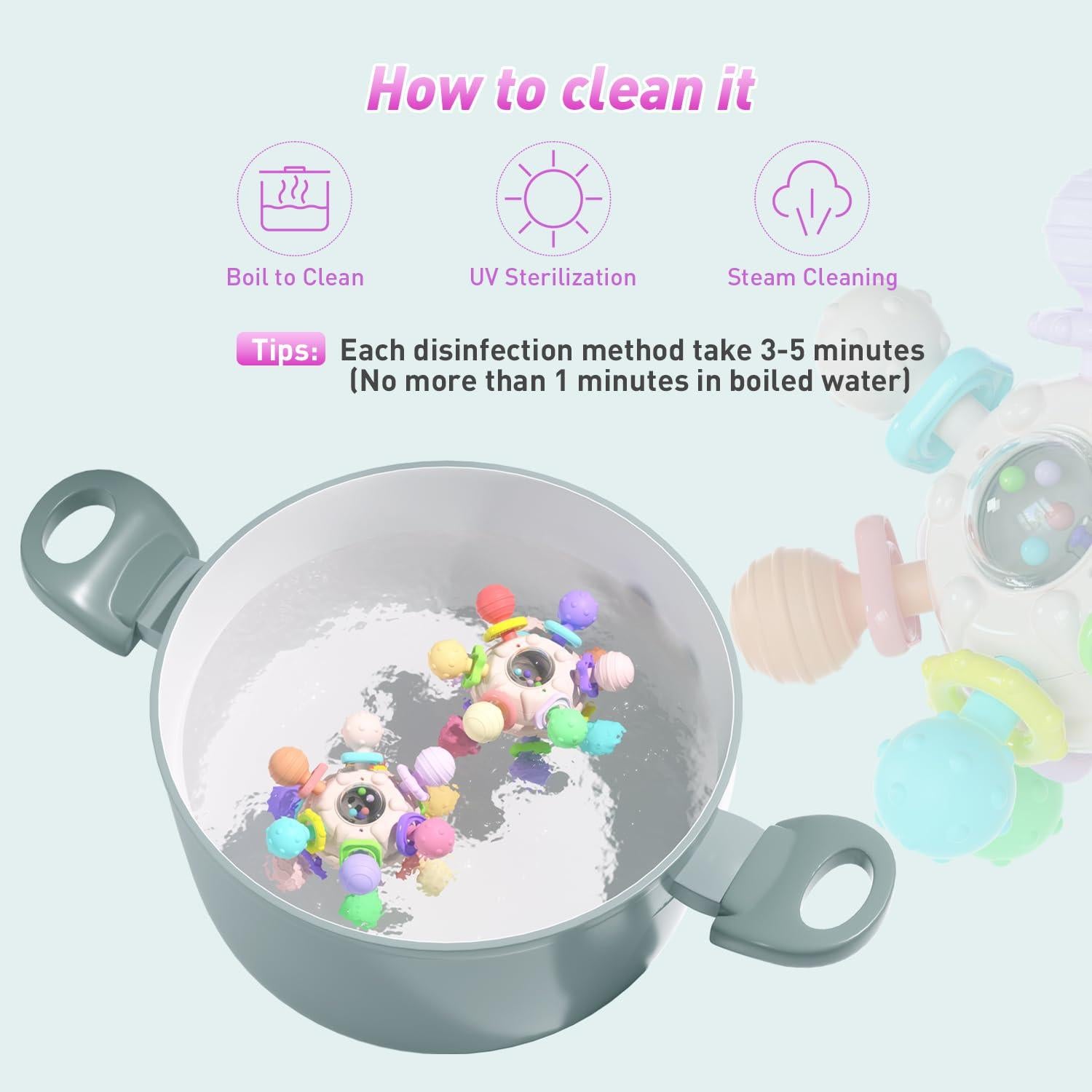 Chupete de Silicona Cerberus 0-12 Meses Rosa Multicolor