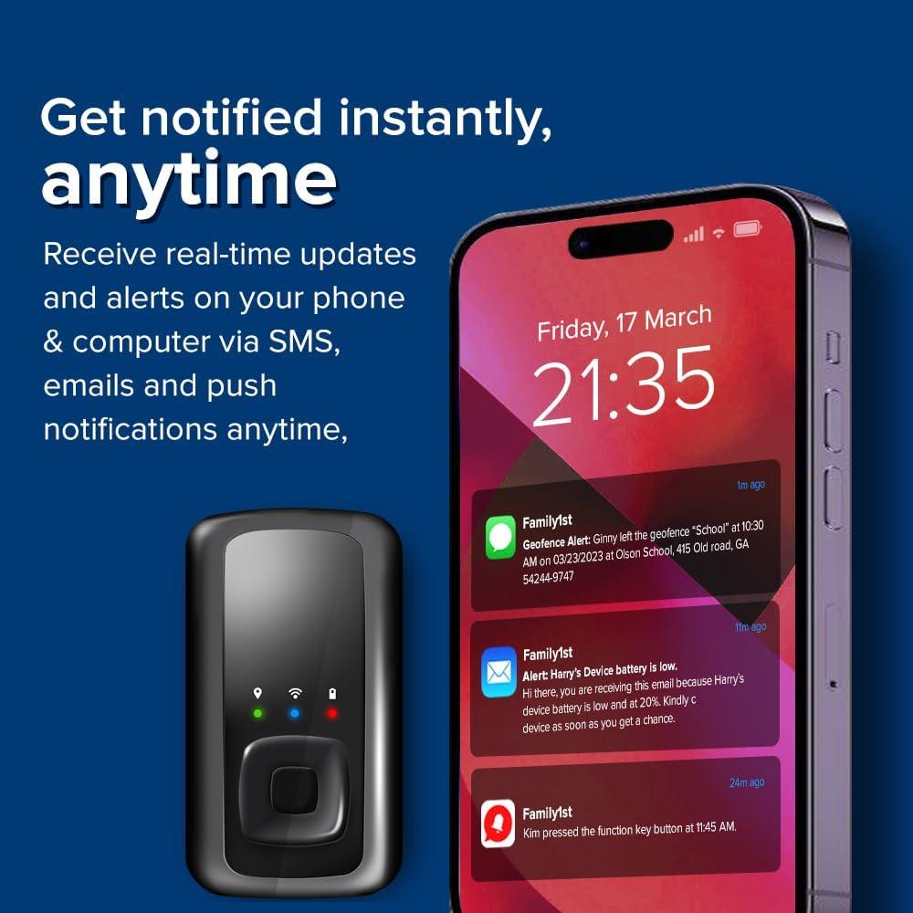 Rastreador GPS Family1st Compacto para Vehículos y Niños