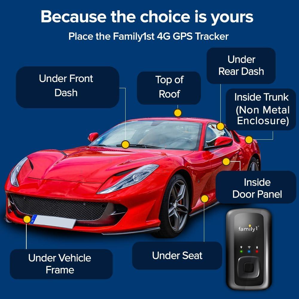 Rastreador GPS Family1st Compacto para Vehículos y Niños