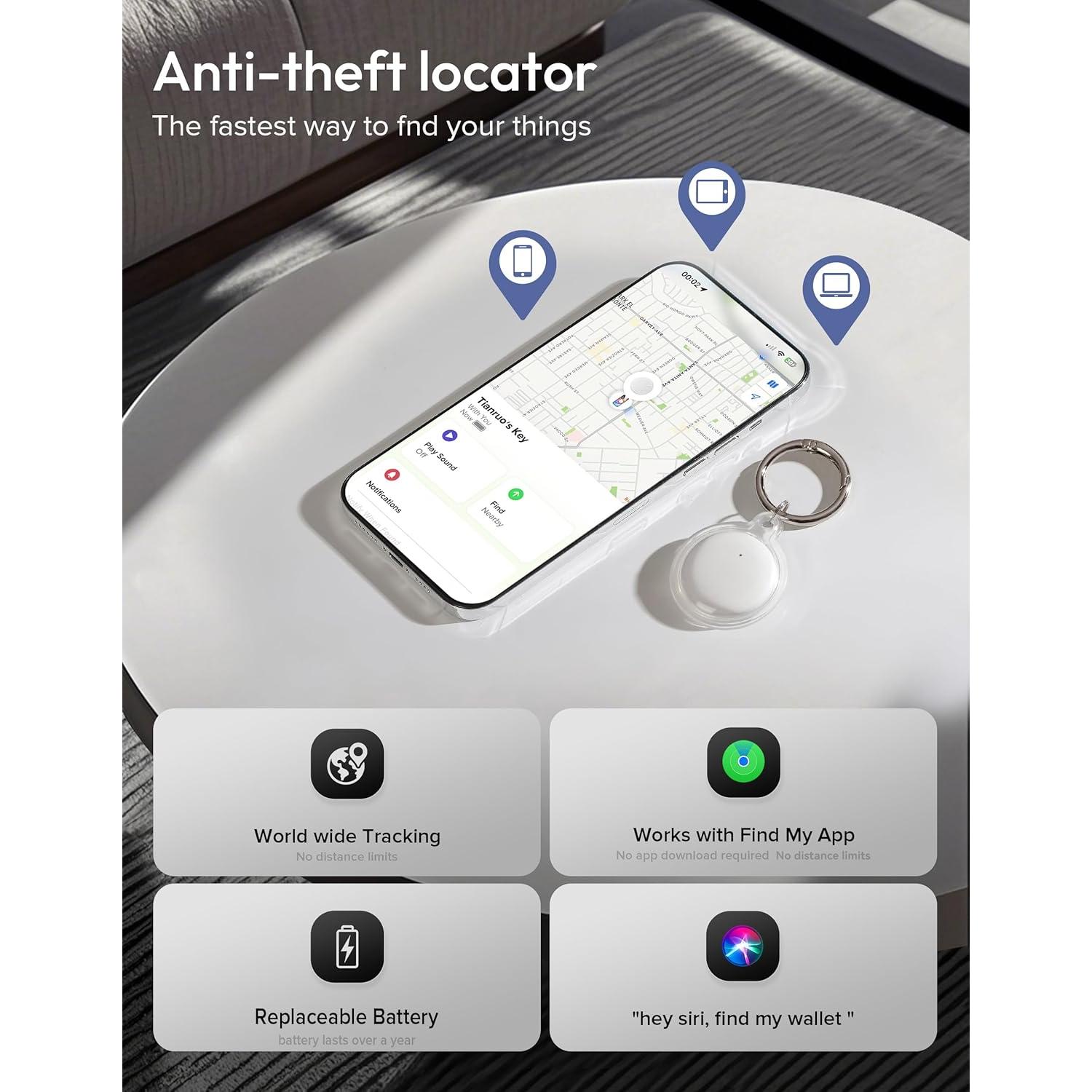 Rastreador Bluetooth Spotelo Mtg 2 Pack con Soportes IP67