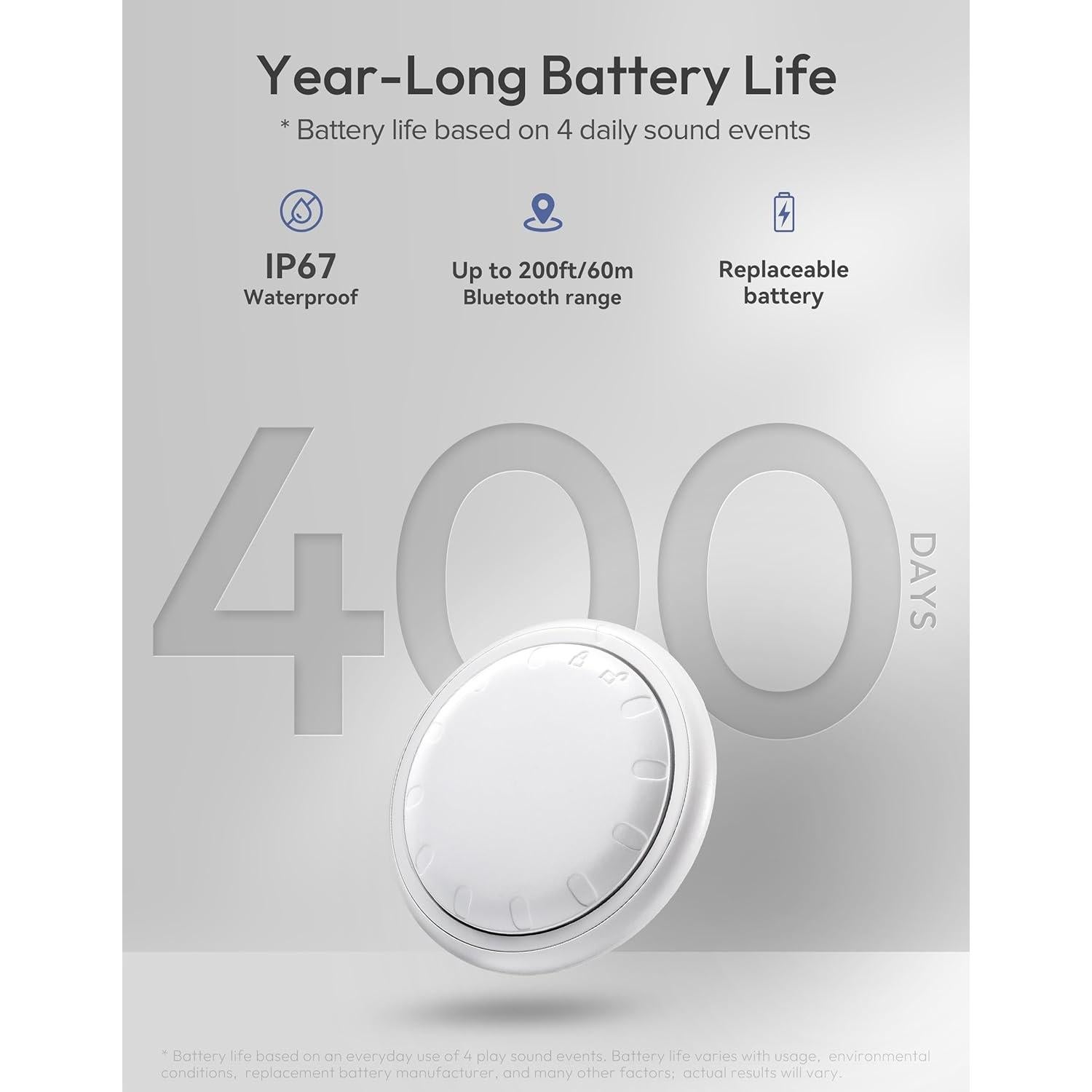 Rastreador Bluetooth Spotelo Mtg 2 Pack con Soportes IP67