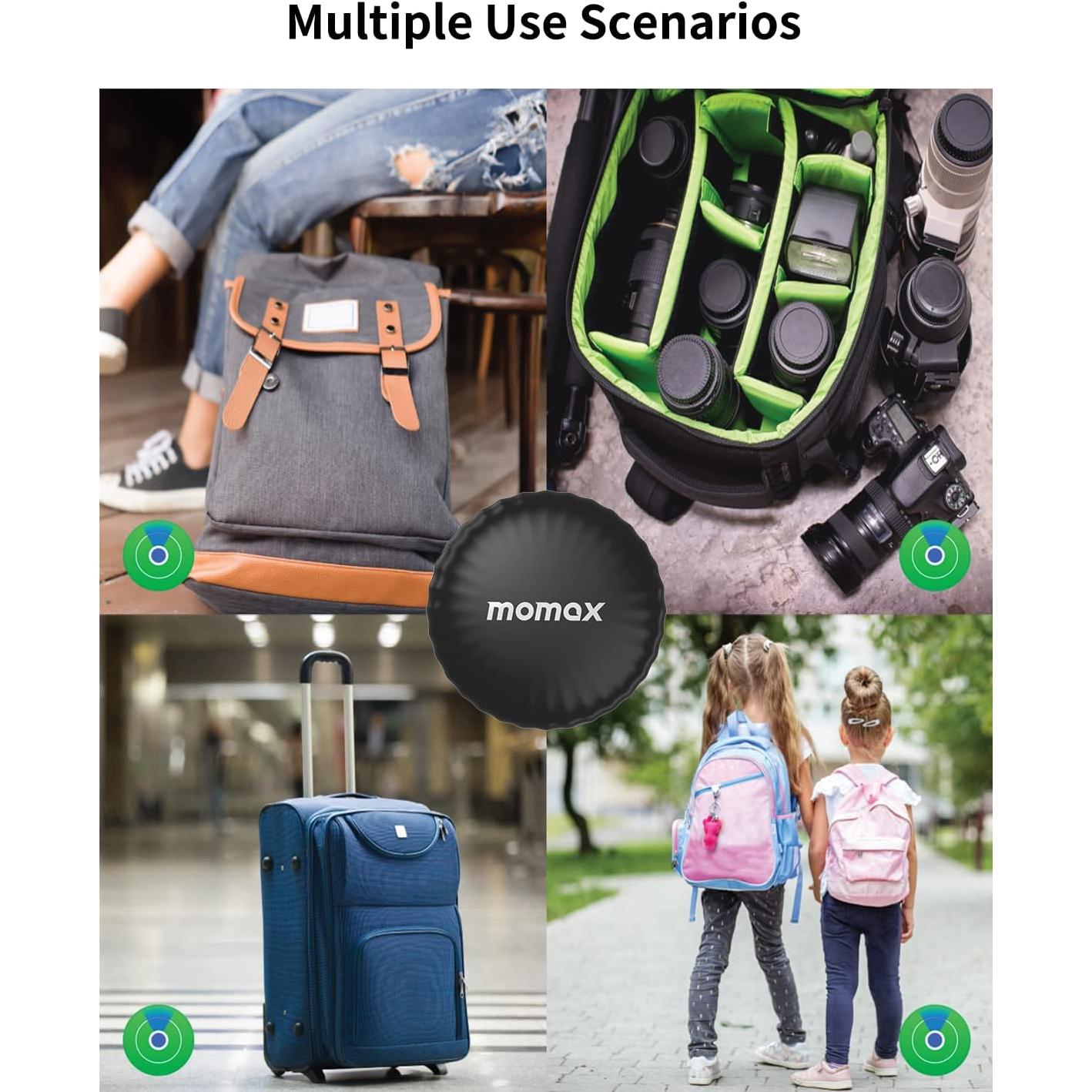 Buscador de Llaves MOMAX BR5 con Apple Find My, Negro