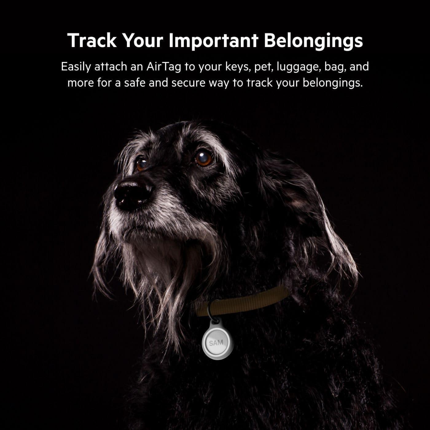 Funda para AirTag Belkin Gris con Reflector Paquete de 4