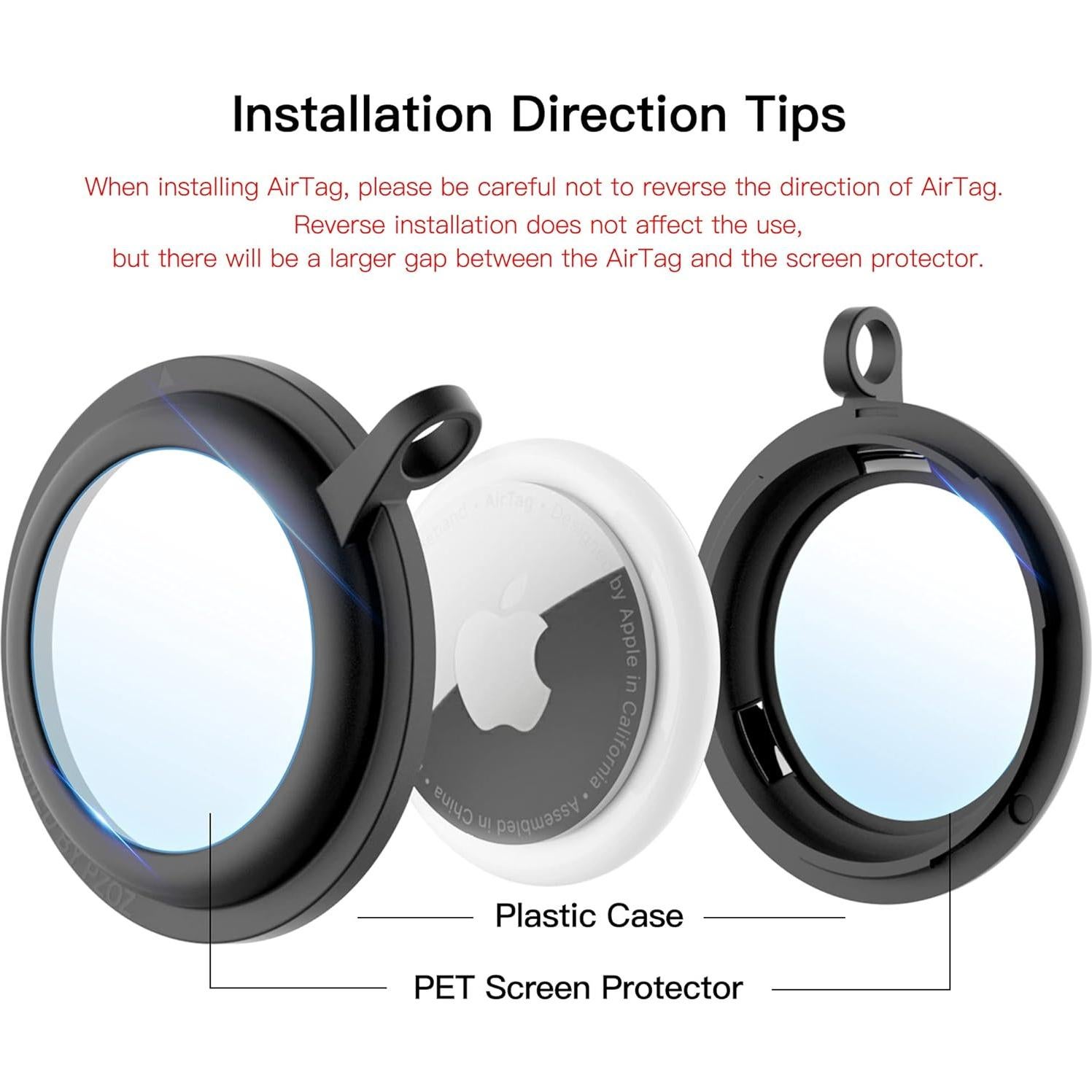 Funda Llavero PZOZ 4 Pack para Apple AirTag Multicolor