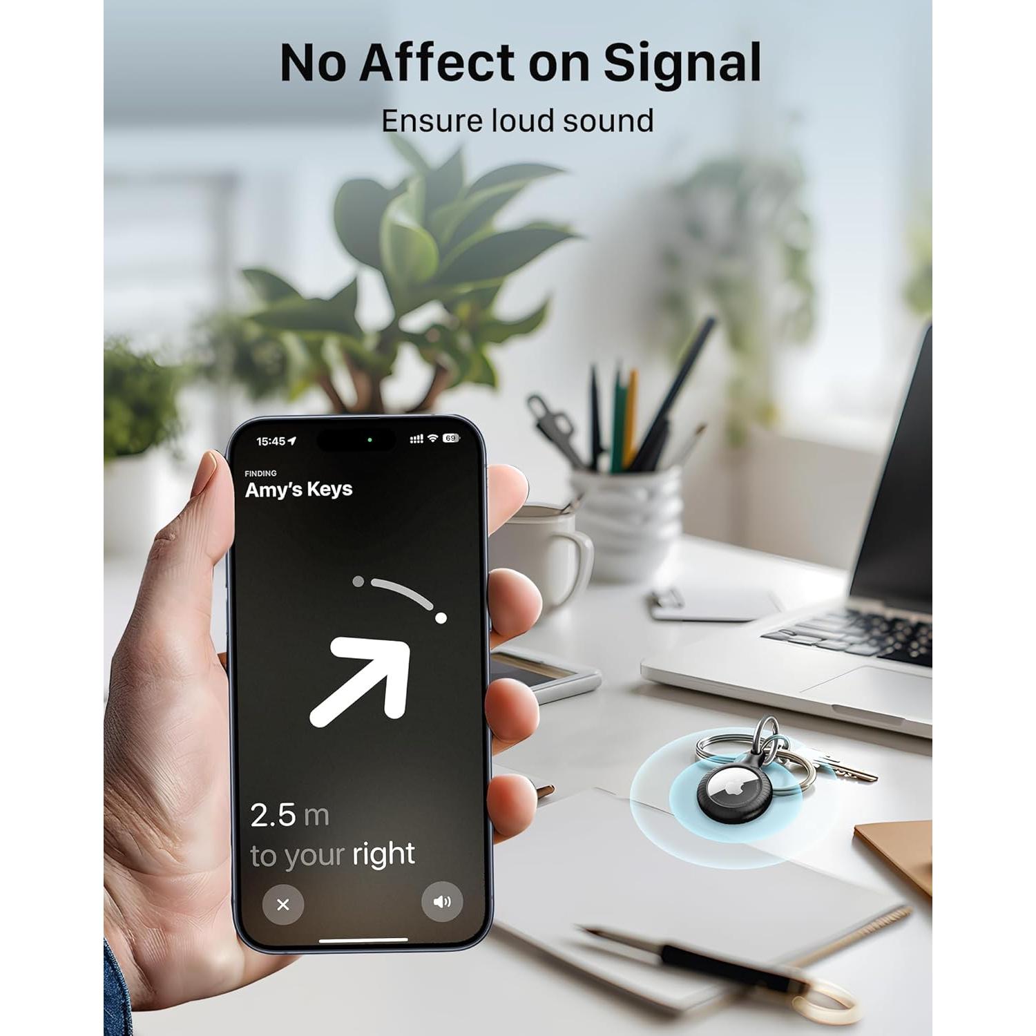 Soporte de Llave para Airtag YOSH 4 Pack - Resistente y Seguro