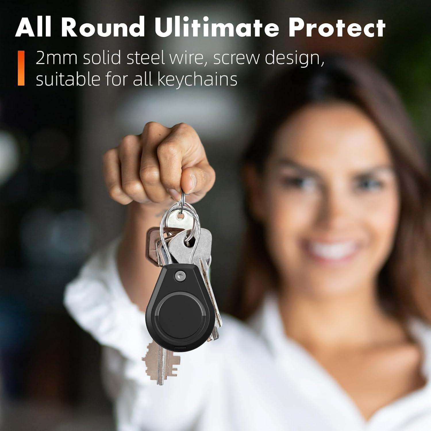 Soporte Protector Impermeable Natuvee para AirTag - 4 Paquetes