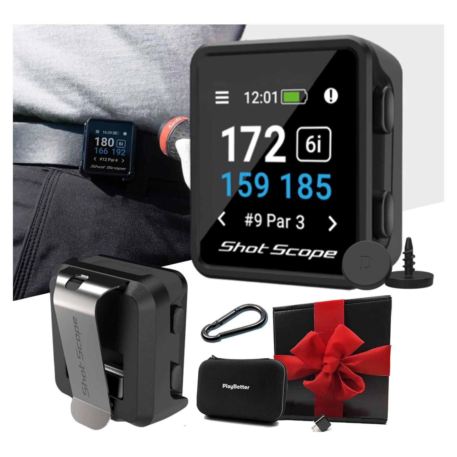 GPS Portátil de Golf PlayBetter Shot Scope H4 con 16 Etiquetas