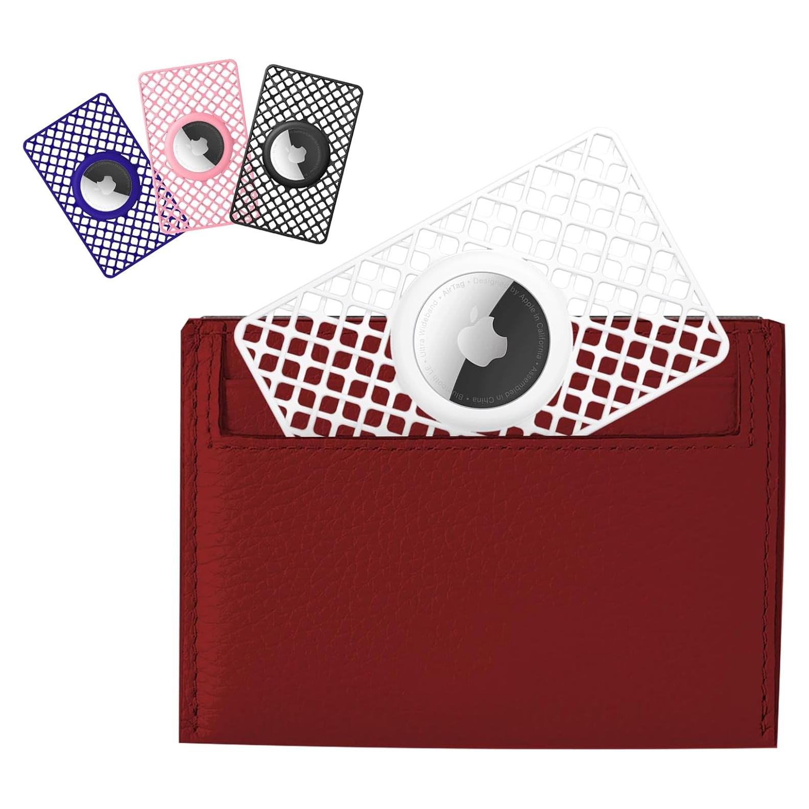 Soporte de Cartera WALNEW para AirTag 4 Pack Ultra Delgado