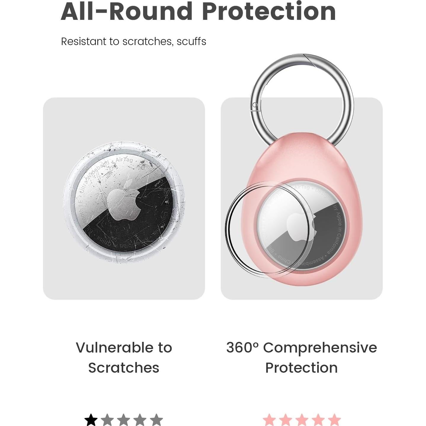 Funda de PC Pnitri para Airtag - Protección Total y Duradera