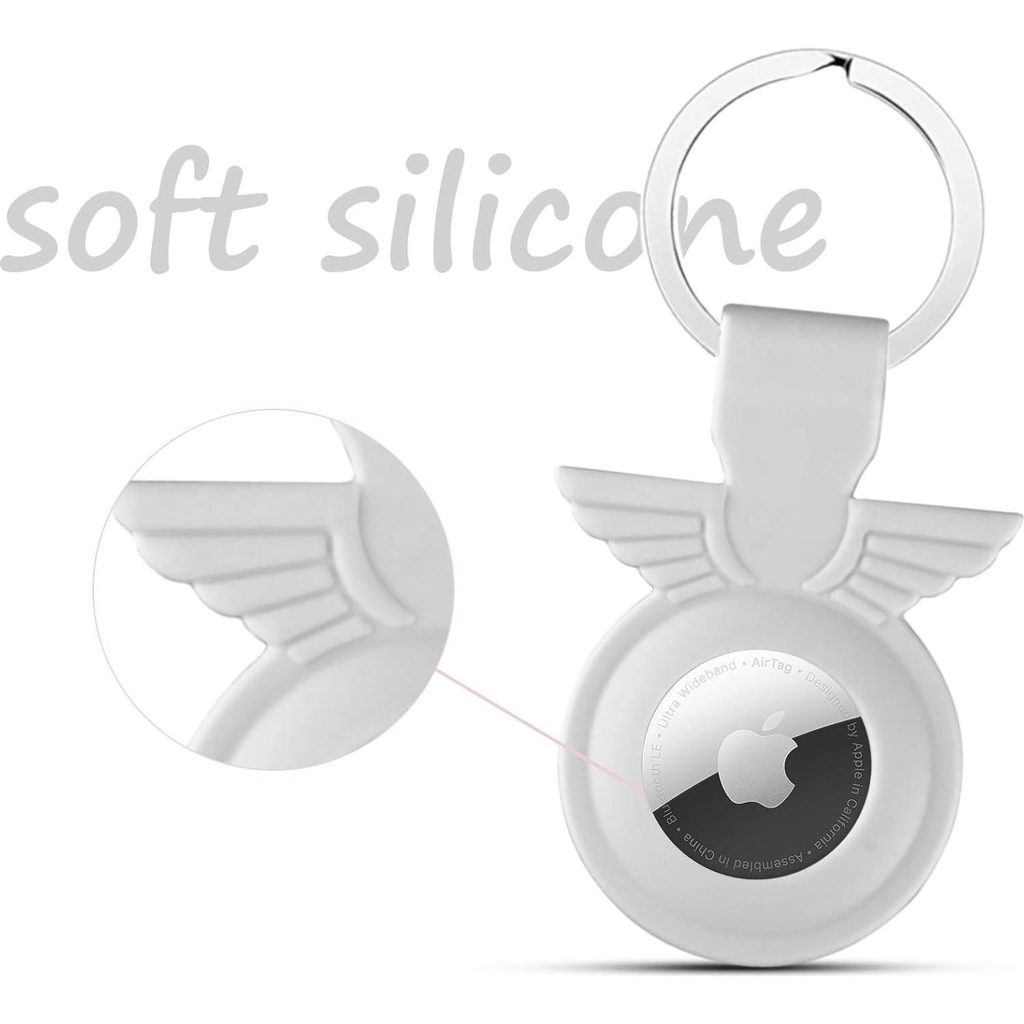 Funda Silicona GAGAAL para Apple AirTag 2 Pack Color Negro y Blanco