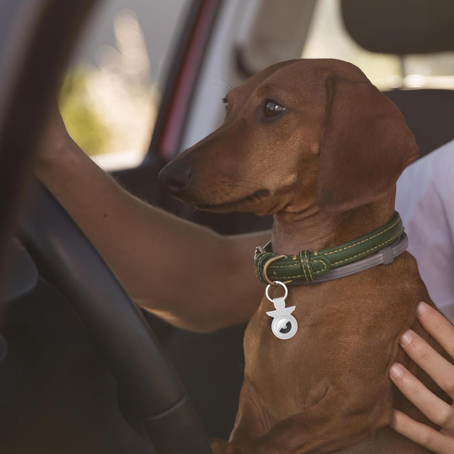 Funda Silicona GAGAAL para Apple AirTag 2 Pack Color Negro y Blanco