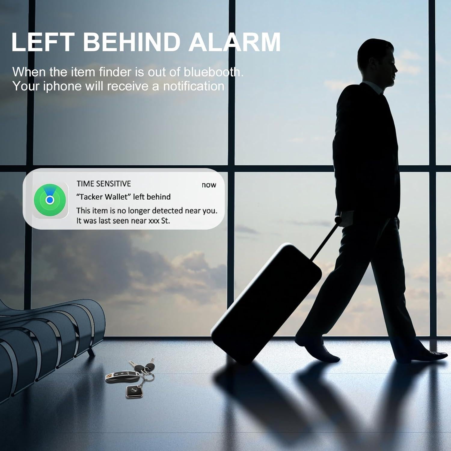 Etiqueta de rastreo GPS SMART LB para Apple Find My - 2 Pzs