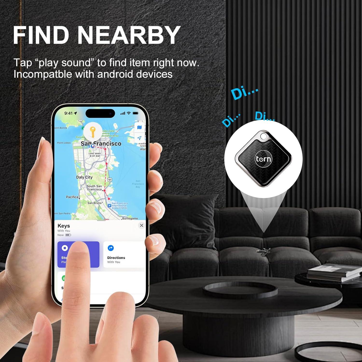 Etiqueta de rastreo GPS SMART LB para Apple Find My - 2 Pzs