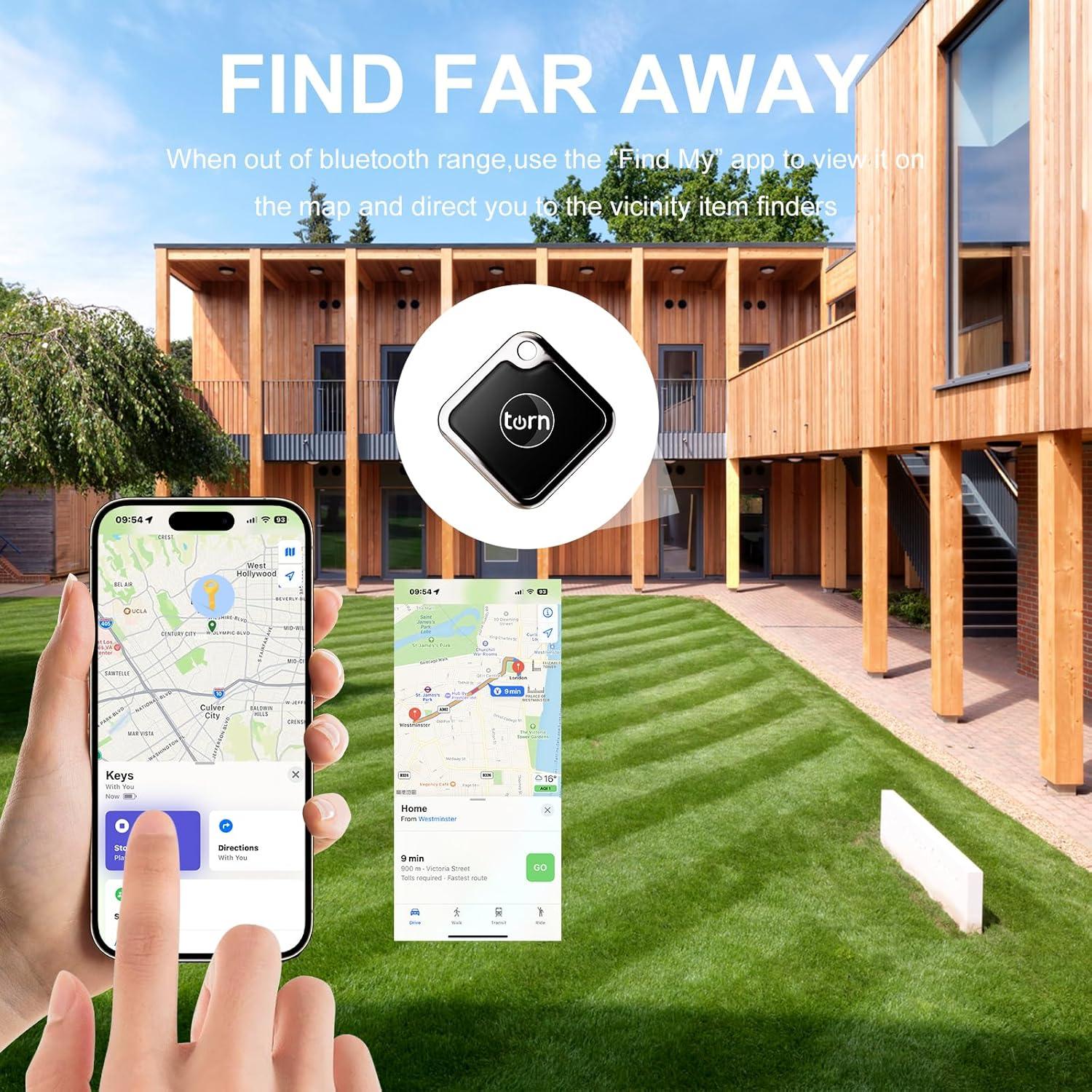 Etiqueta de rastreo GPS SMART LB para Apple Find My - 2 Pzs