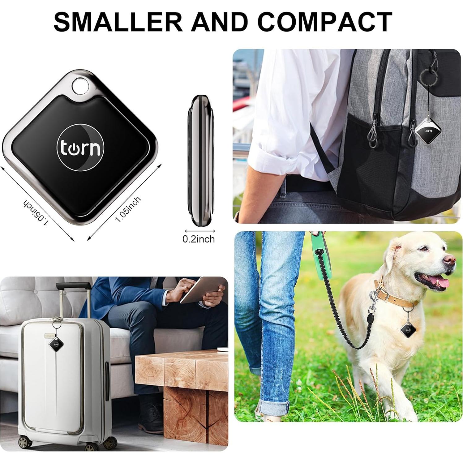 Etiqueta de rastreo GPS SMART LB para Apple Find My - 2 Pzs