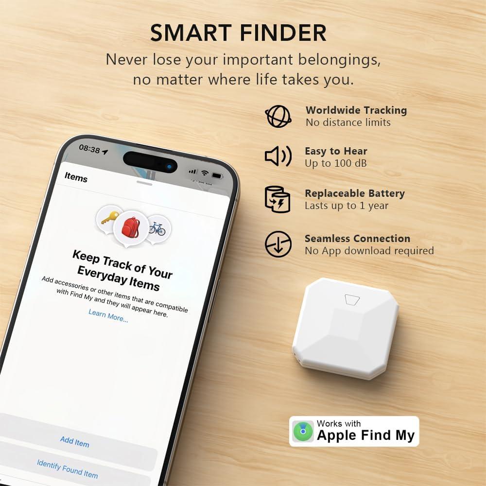 Localizador Bluetooth JianHan JH-Finder-B02 Blanco - Apple Find My