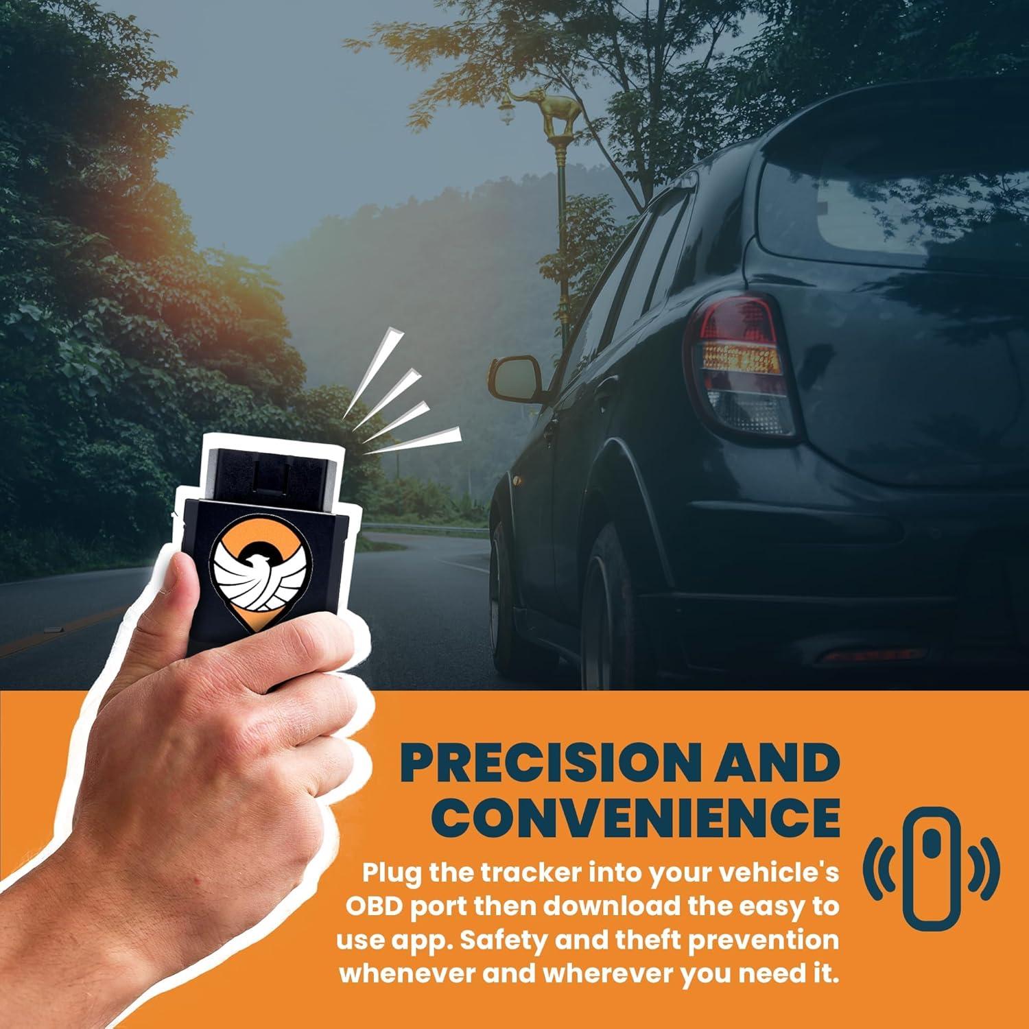 Rastreador GPS 4G Trackhawk OBD-II para Vehículos