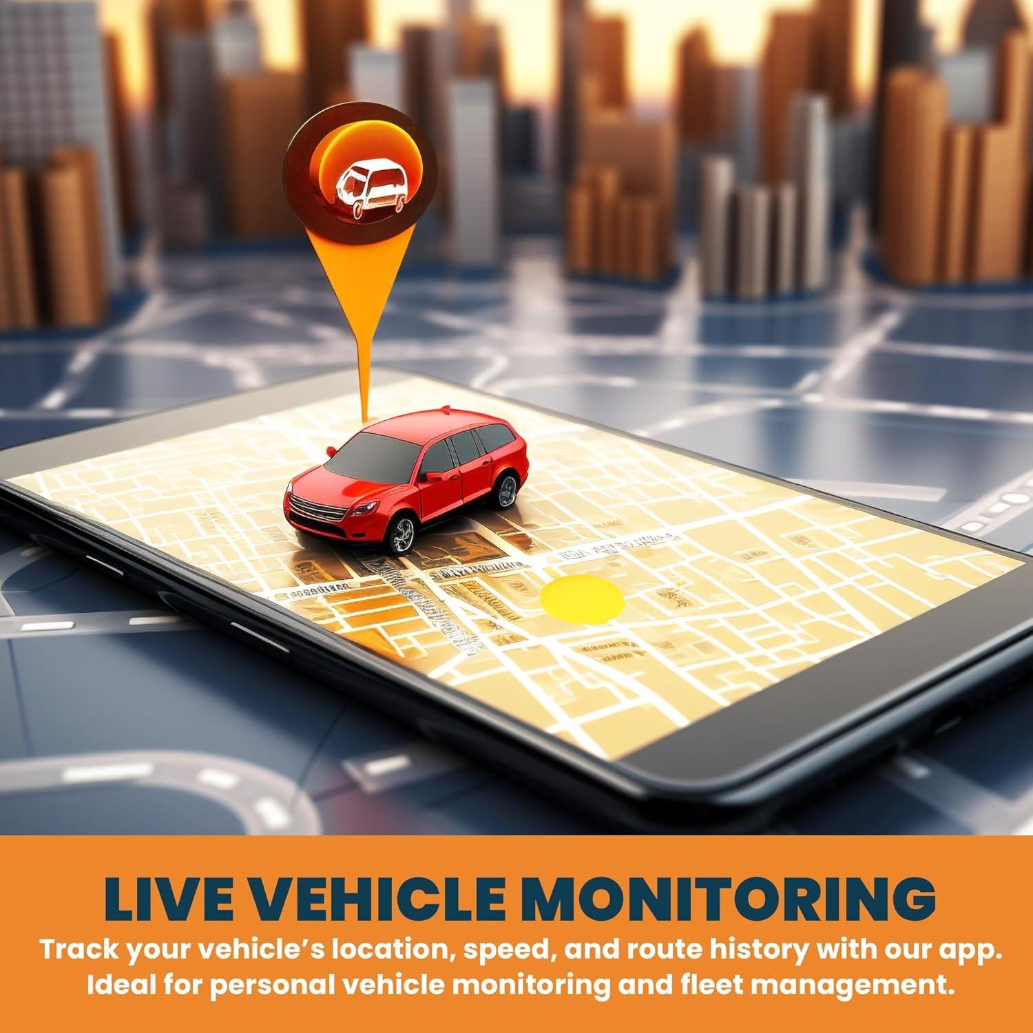 Rastreador GPS 4G Trackhawk OBD-II para Vehículos