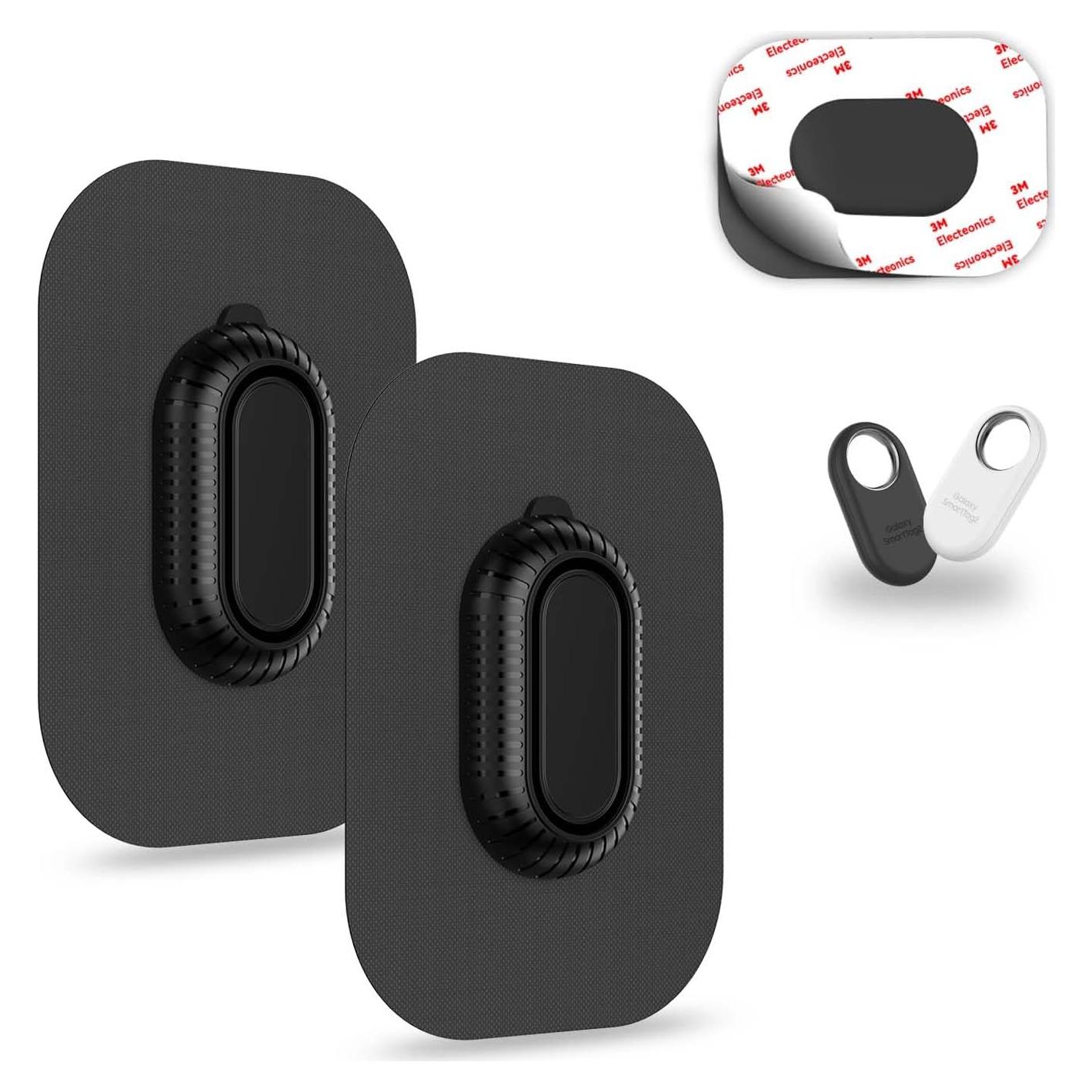Funda Adhesiva para Galaxy SmartTag2 QINZAC 2 Piezas Negra