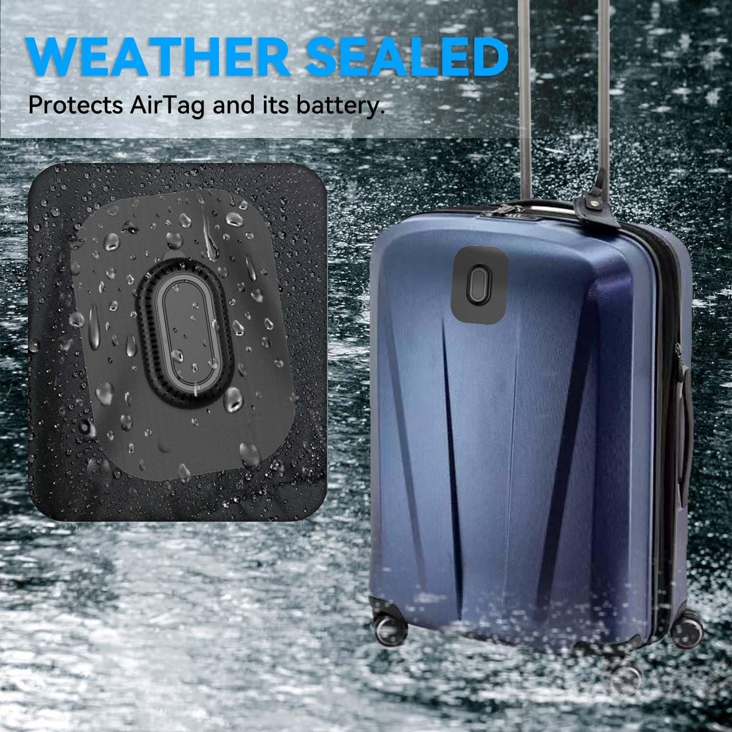 Funda Adhesiva para Galaxy SmartTag2 QINZAC 2 Piezas Negra