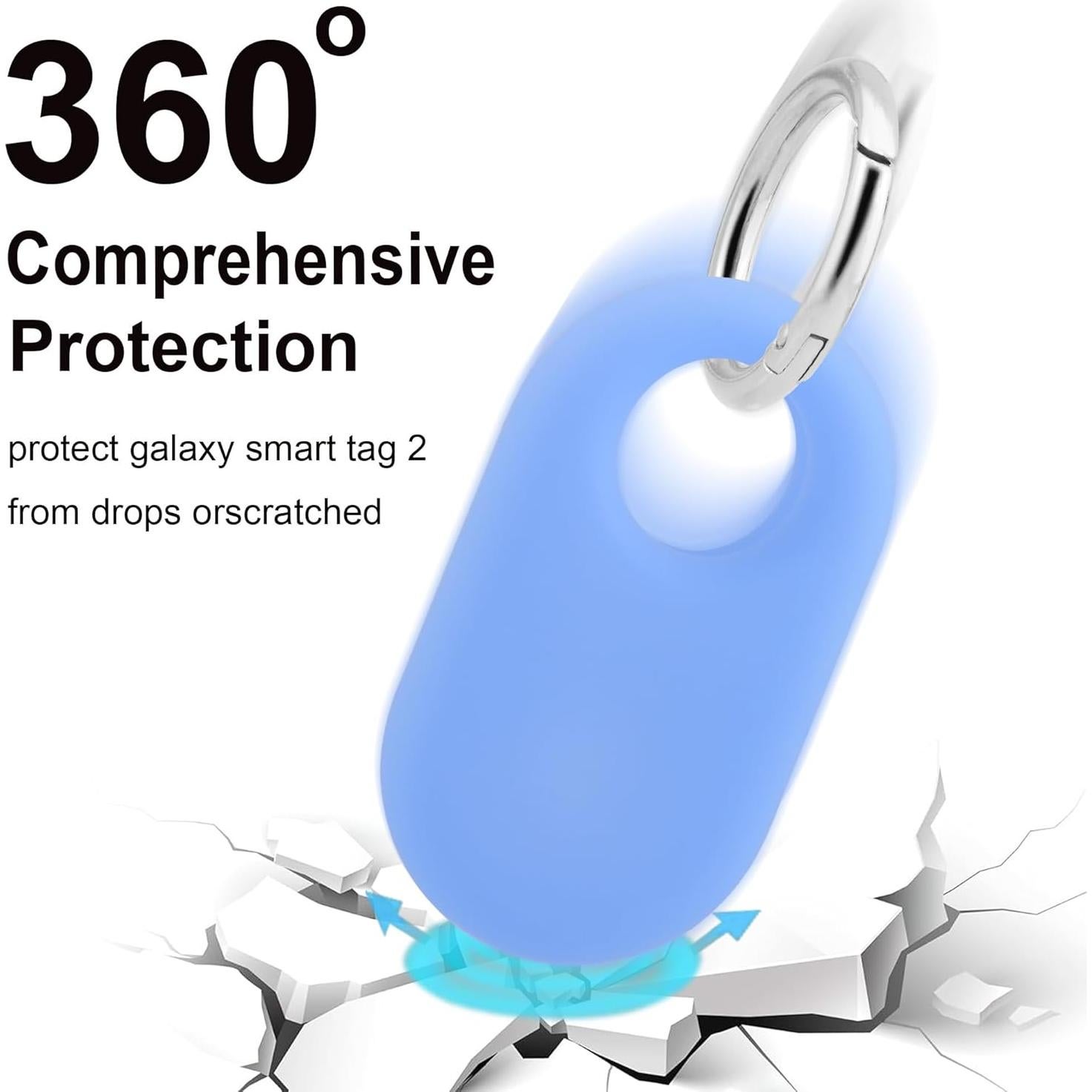 Funda de Silicona JCMOYUTY para Samsung SmartTag2 3-Pack