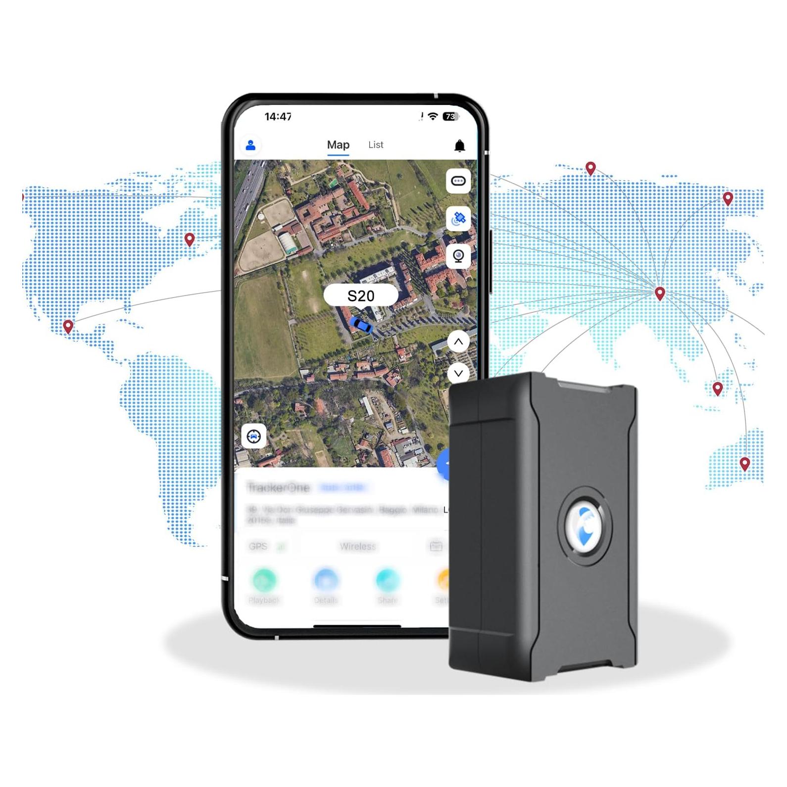 Rastreador GPS 4G Wanwaytech para Vehículos 6000mAh