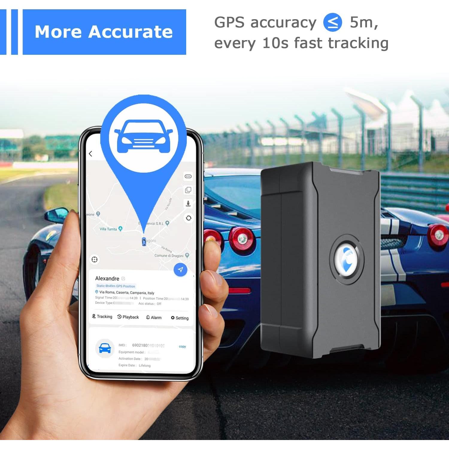 Rastreador GPS 4G Wanwaytech para Vehículos 6000mAh