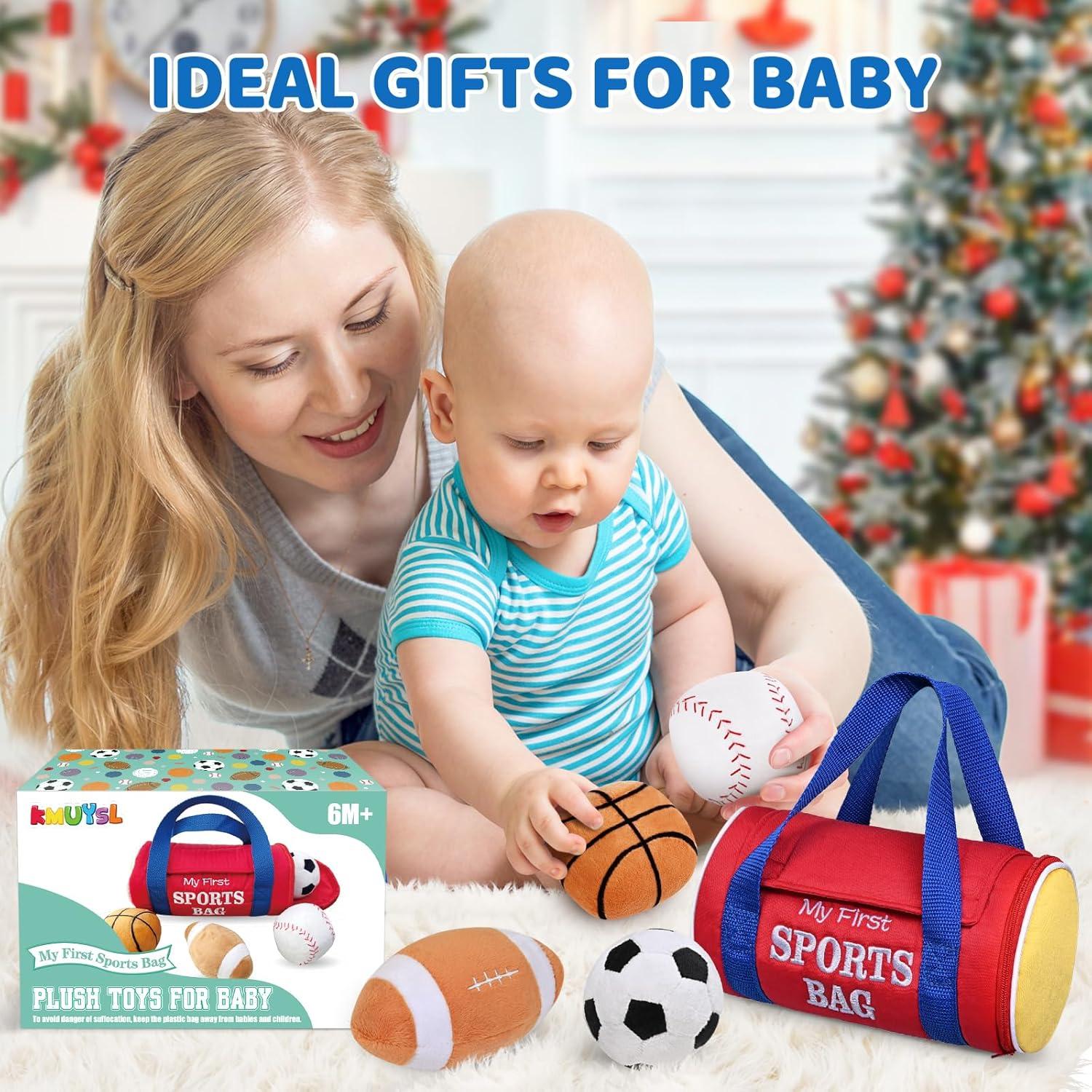 Juguete de Peluche KMUYSL Mi Primera Bolsa de Deportes 5 Piezas