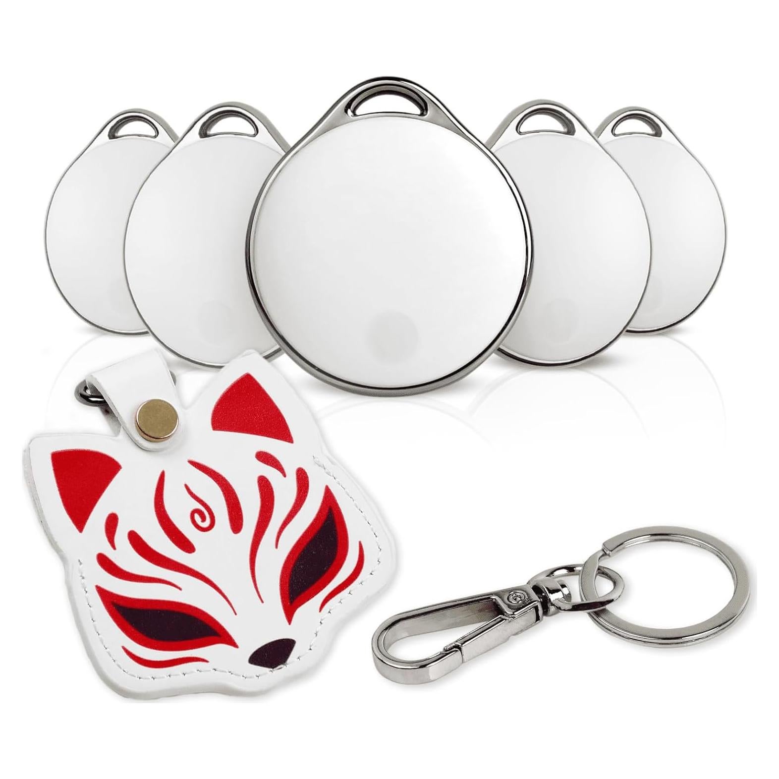 NIJITAG Localizador Bluetooth 5 Pack con Funda Zorro