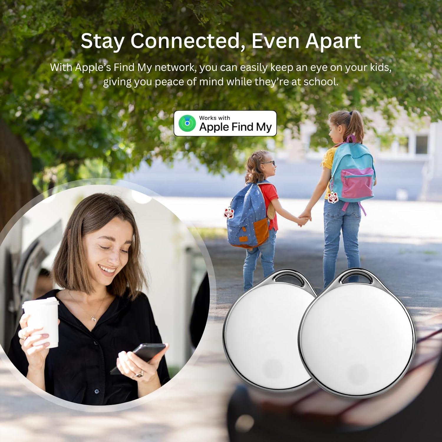 NIJITAG Localizador Bluetooth 5 Pack con Funda Zorro