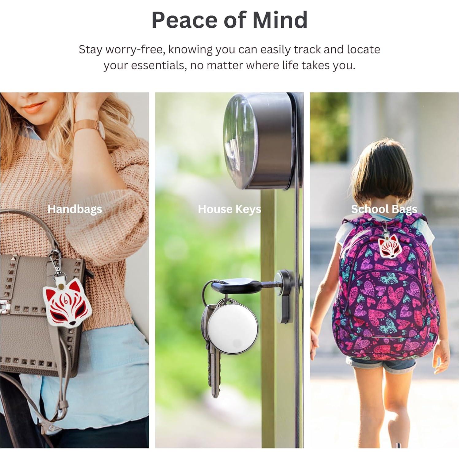 NIJITAG Localizador Bluetooth 5 Pack con Funda Zorro