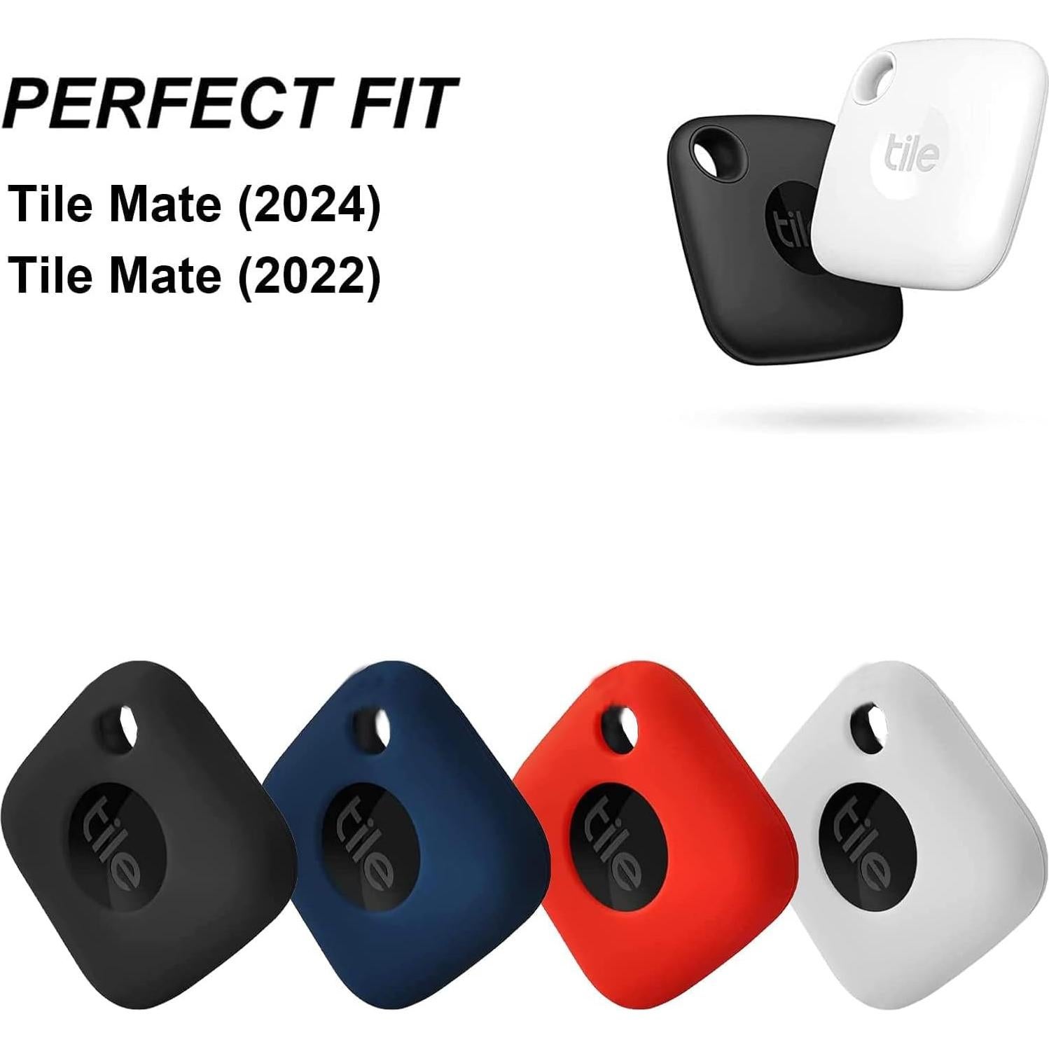 Funda de Silicona para Tile Mate Tracker 2024/2022 - 4PCS Negro