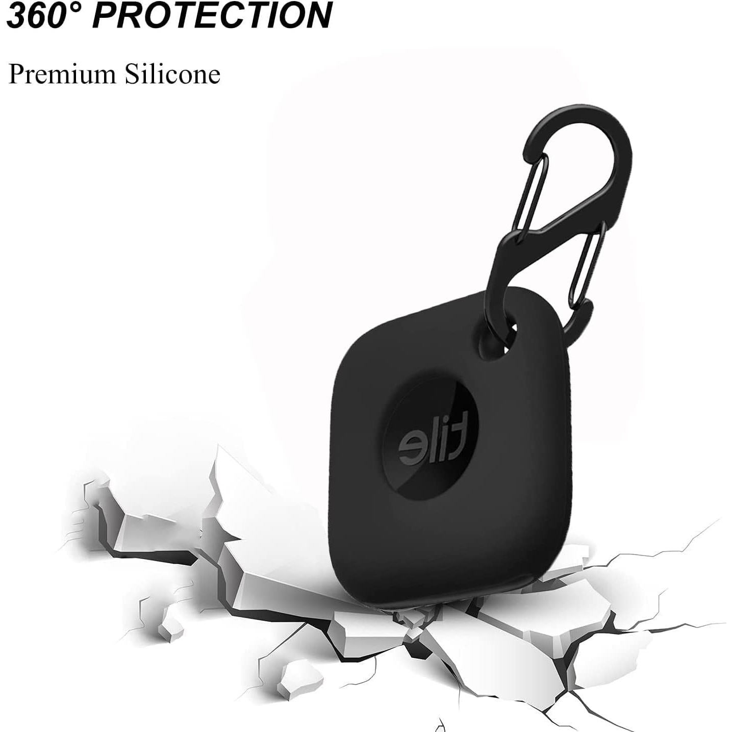 Funda de Silicona para Tile Mate Tracker 2024/2022 - 4PCS Negro