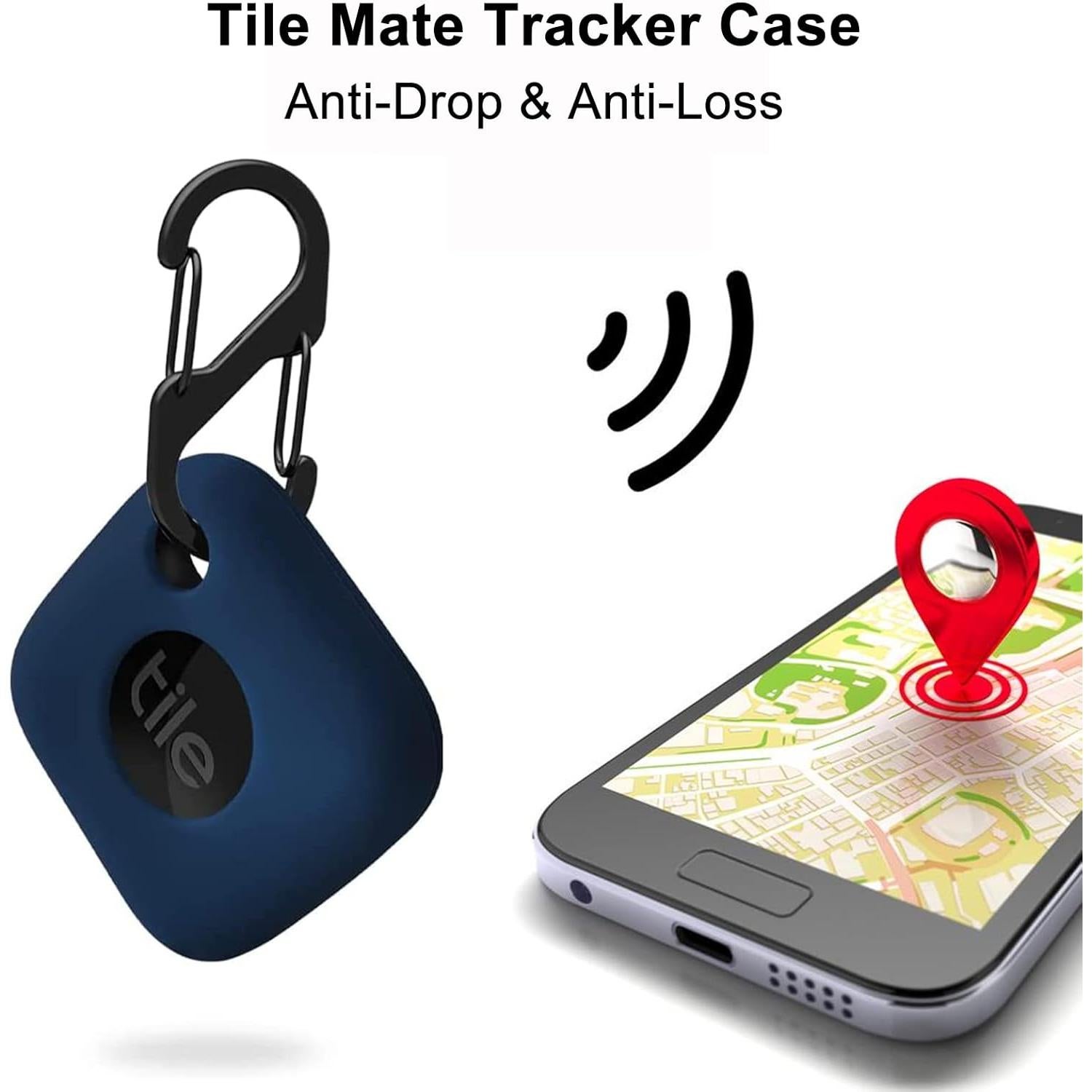 Funda de Silicona para Tile Mate Tracker 2024/2022 - 4PCS Negro