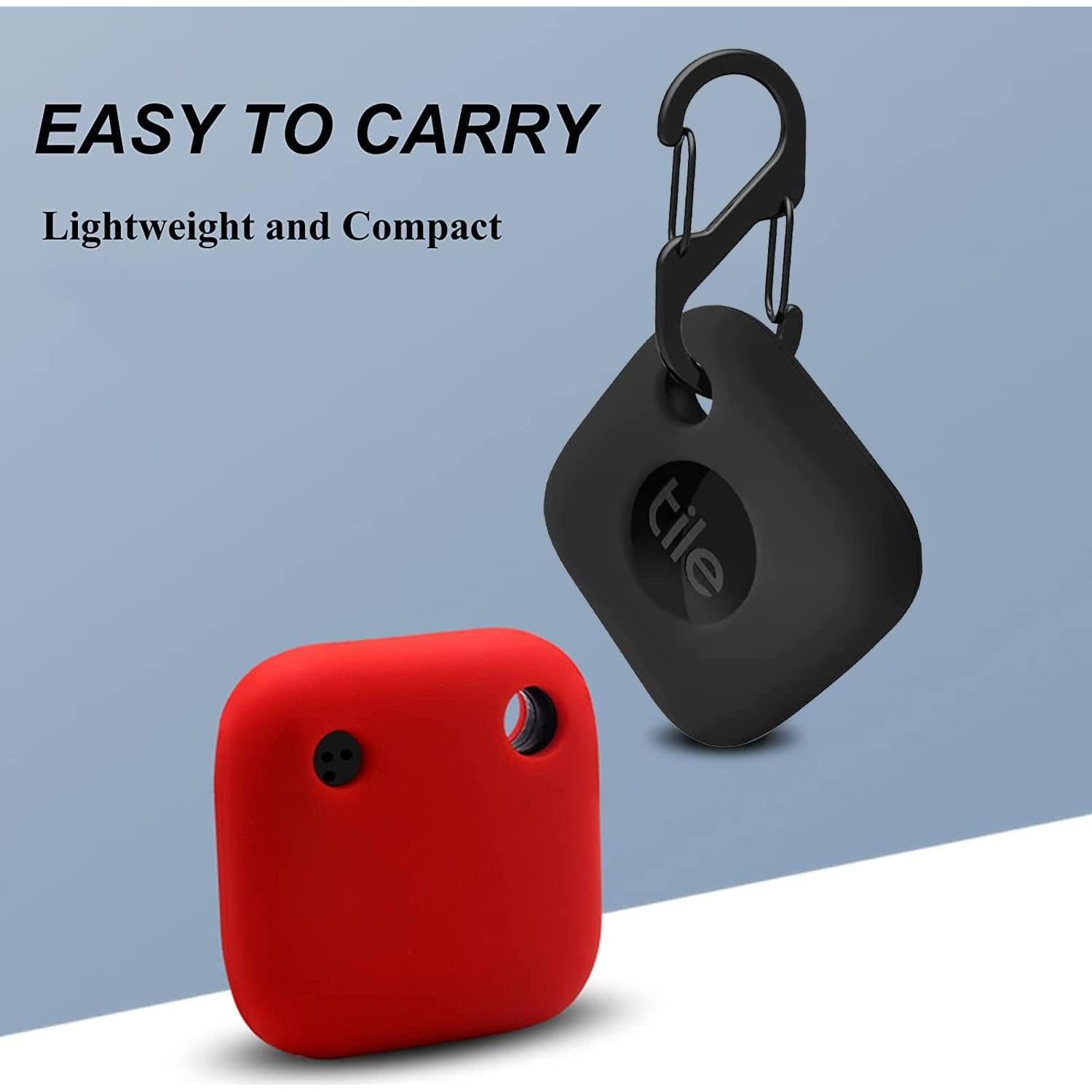 Funda de Silicona para Tile Mate Tracker 2024/2022 - 4PCS Negro