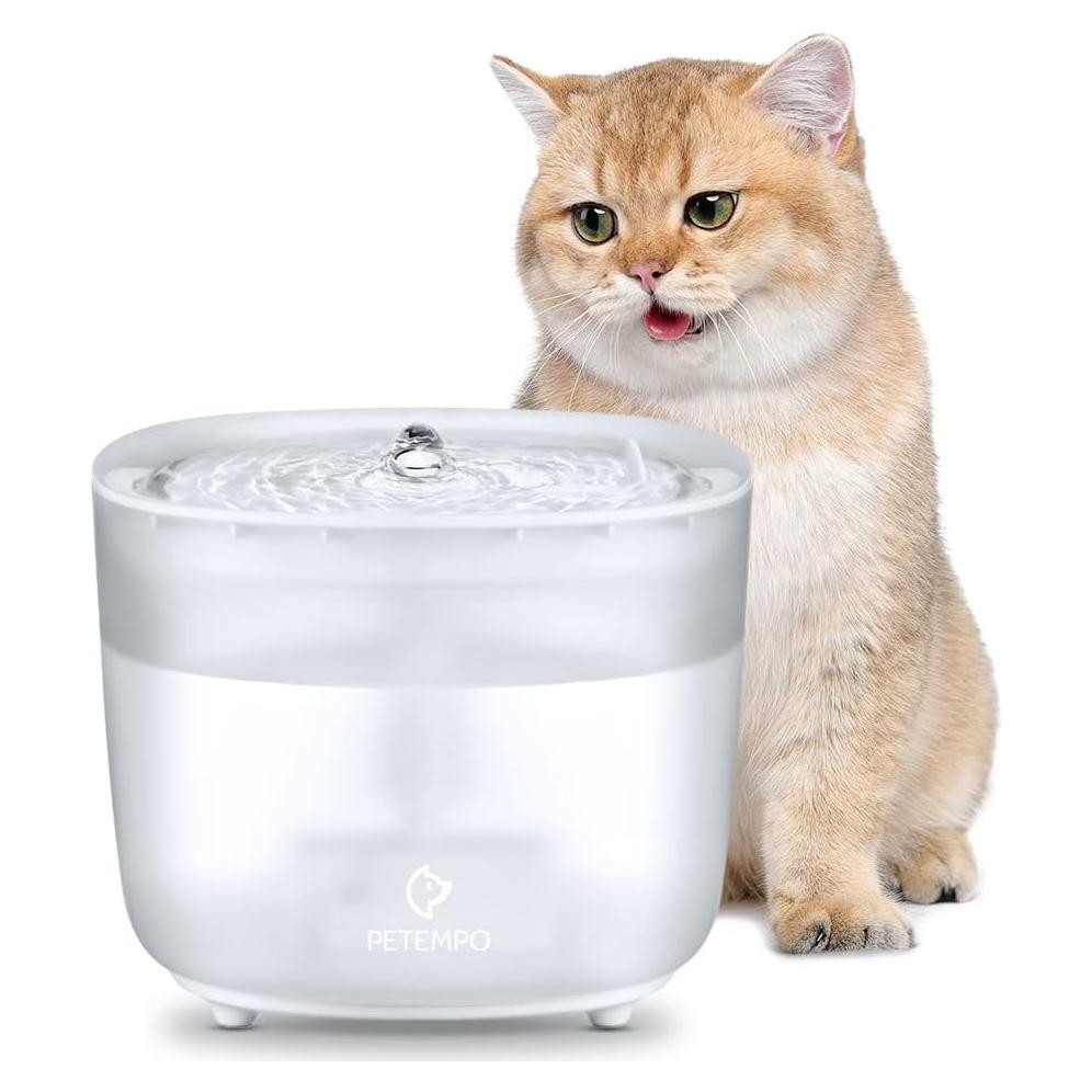 Fuente de Agua Inalámbrica PETEMPO 2L para Gatos y Perros