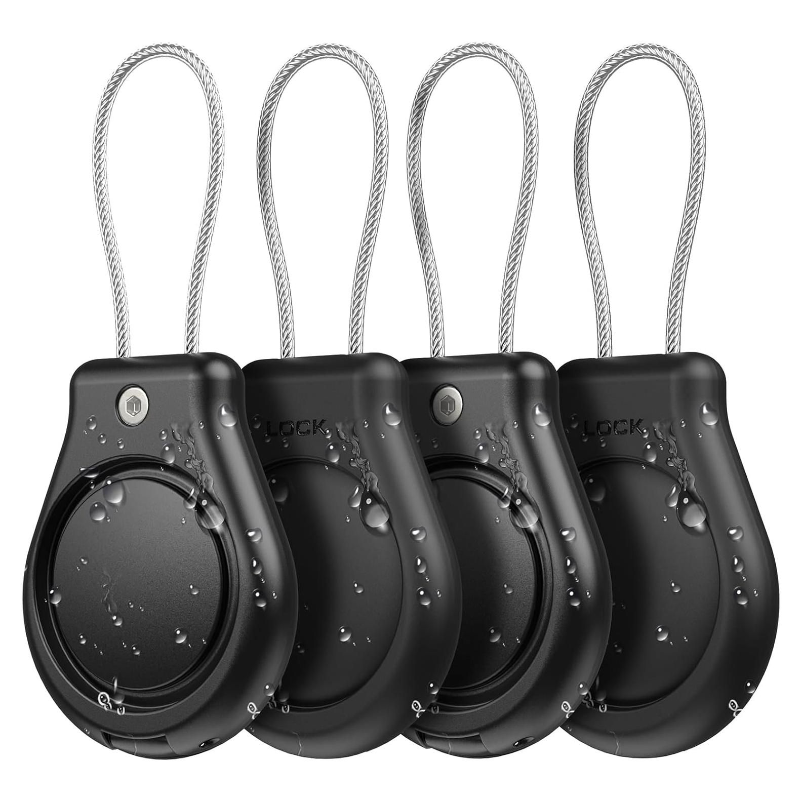 Soporte Impermeable para Airtag PALAMEDE Negro 4 Unidades